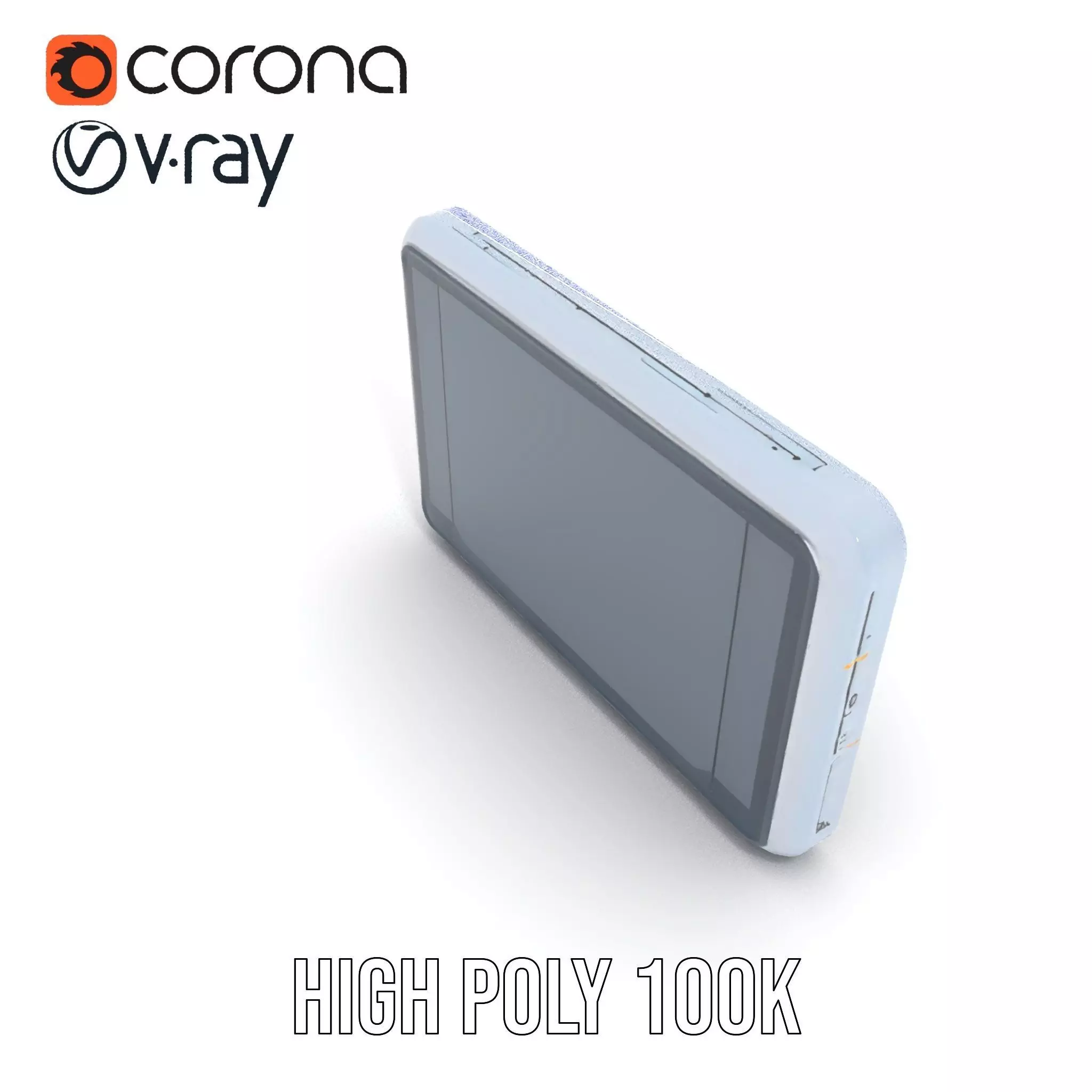 Futuristic Control Panel with Interactive Display model pack Low-poly 3D model_23