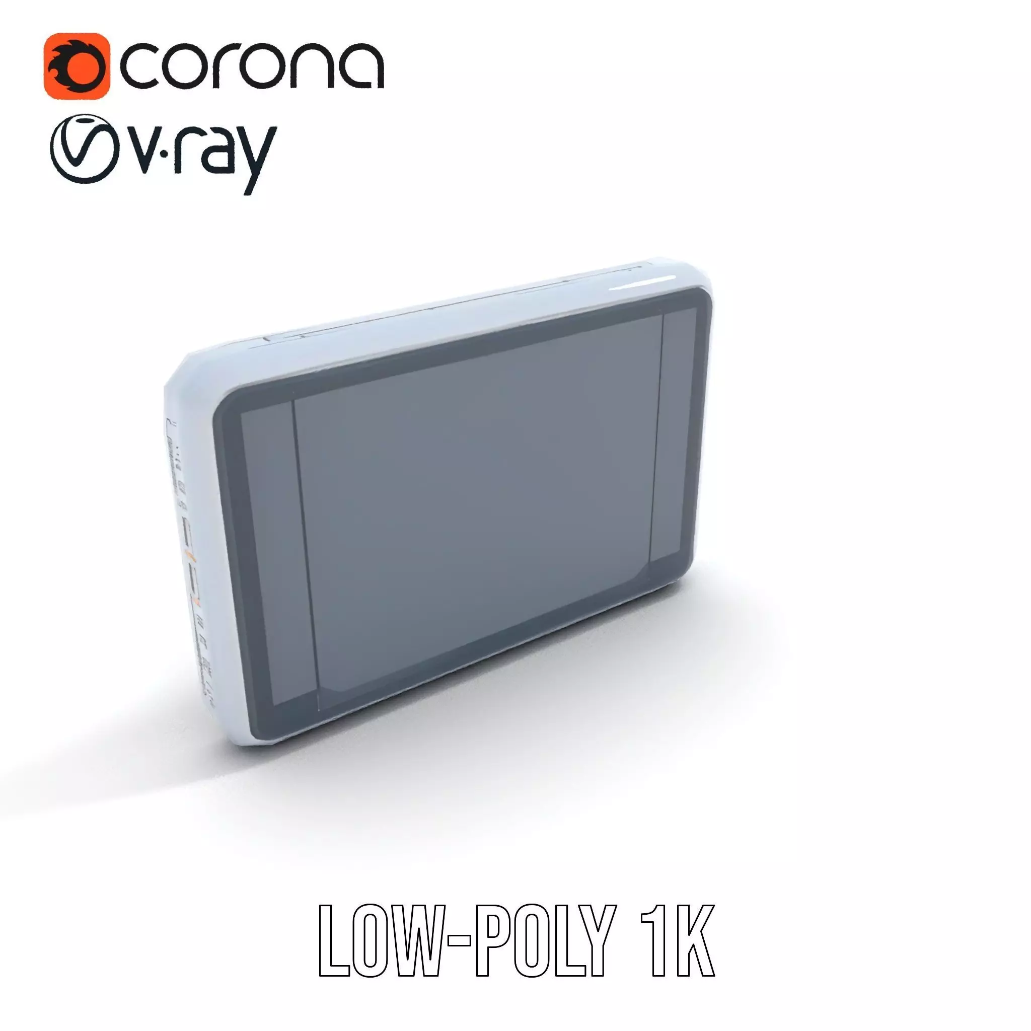 Futuristic Control Panel with Interactive Display model pack Low-poly 3D model_16