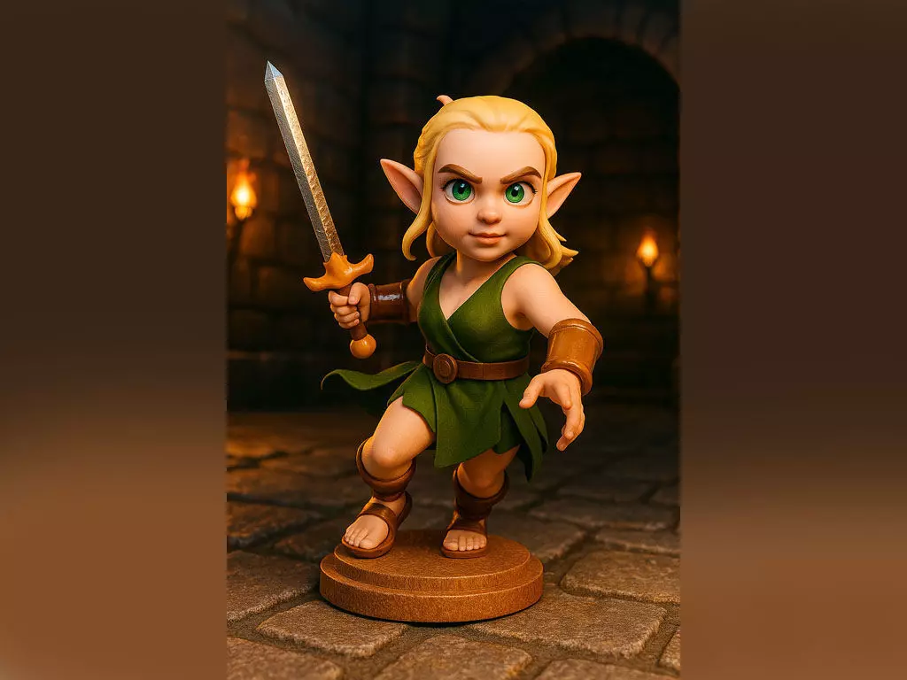 RPG Adventure Elf Free 3D print model