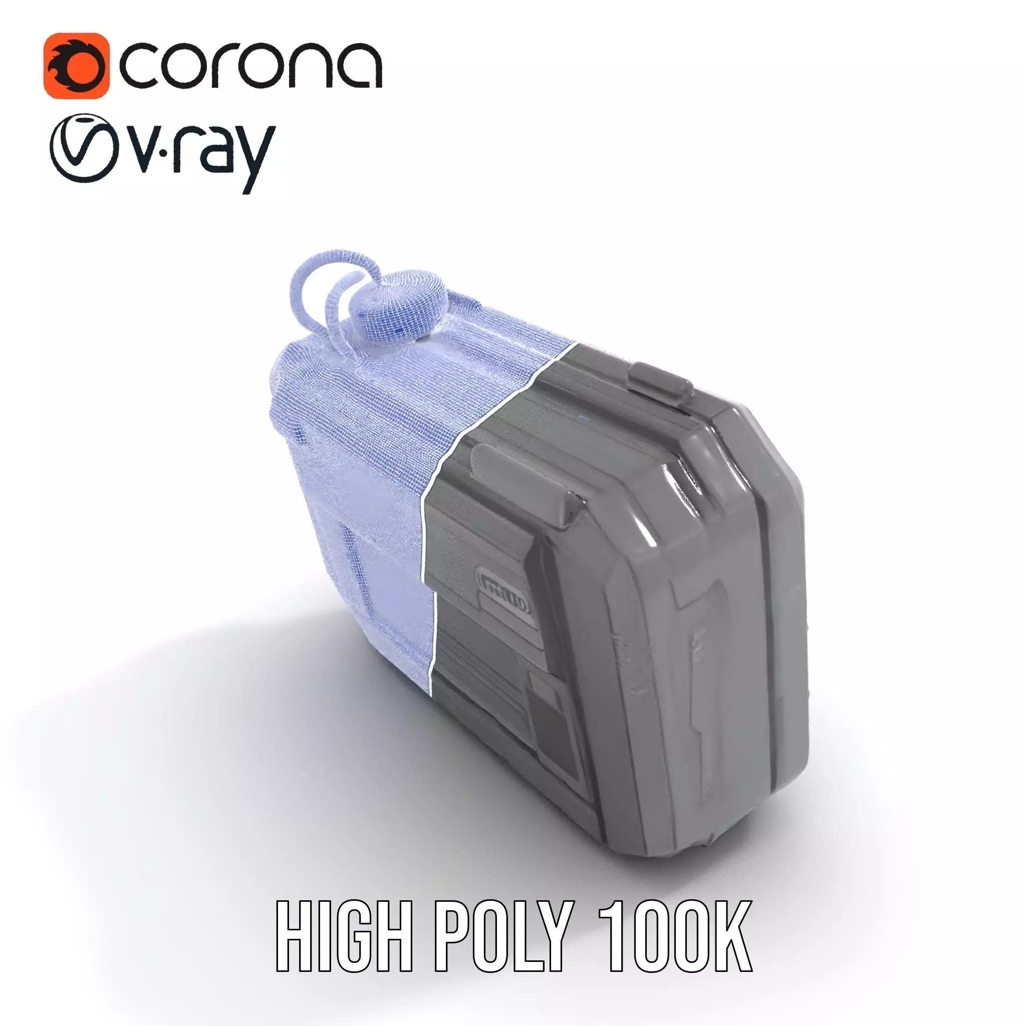 Futuristic Handheld Device Model Pack Low-poly 3D model_17