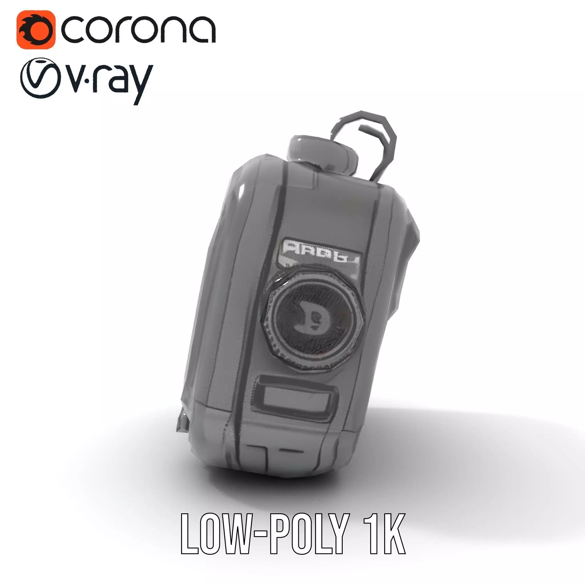 Futuristic Handheld Device Model Pack Low-poly 3D model_22