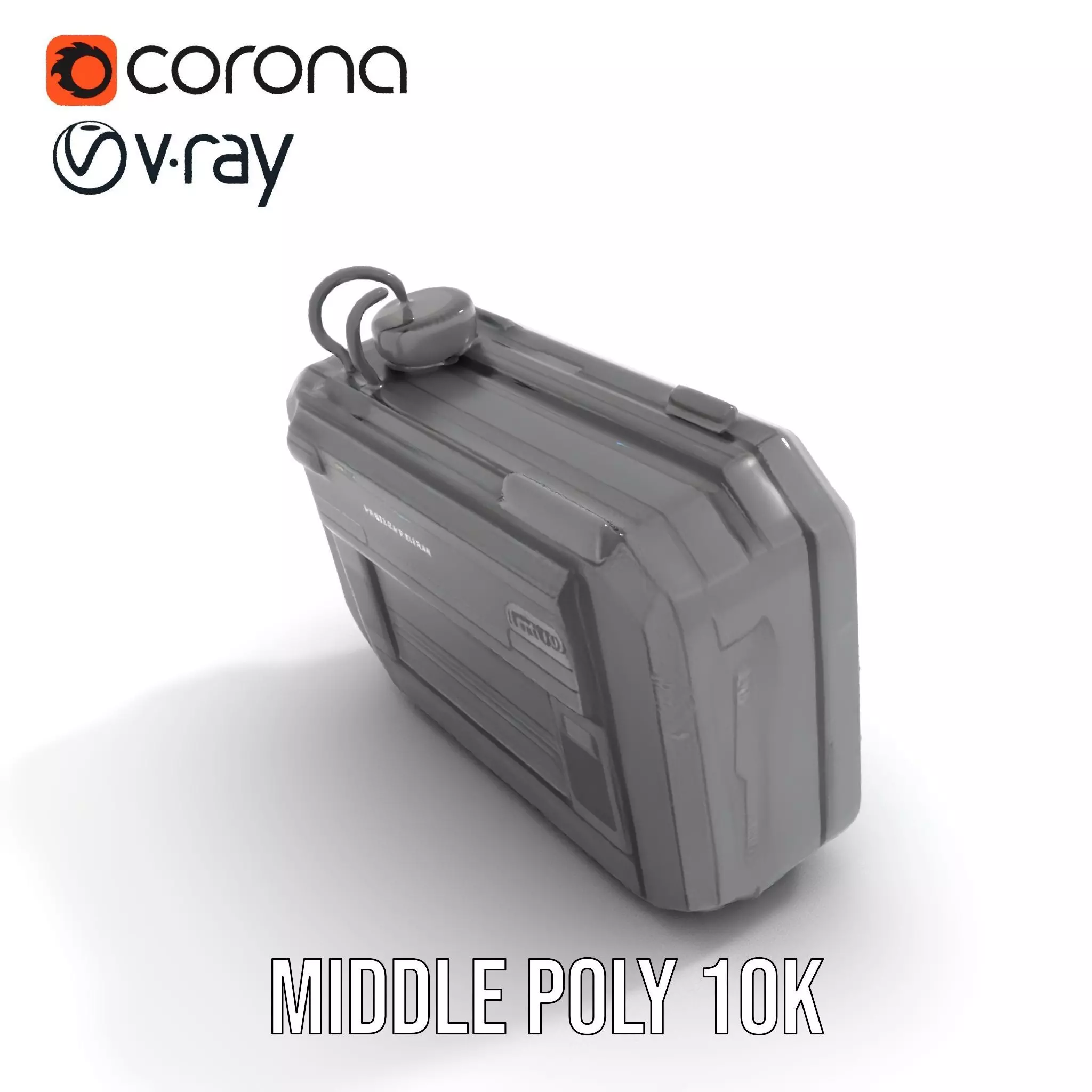 Futuristic Handheld Device Model Pack Low-poly 3D model_10