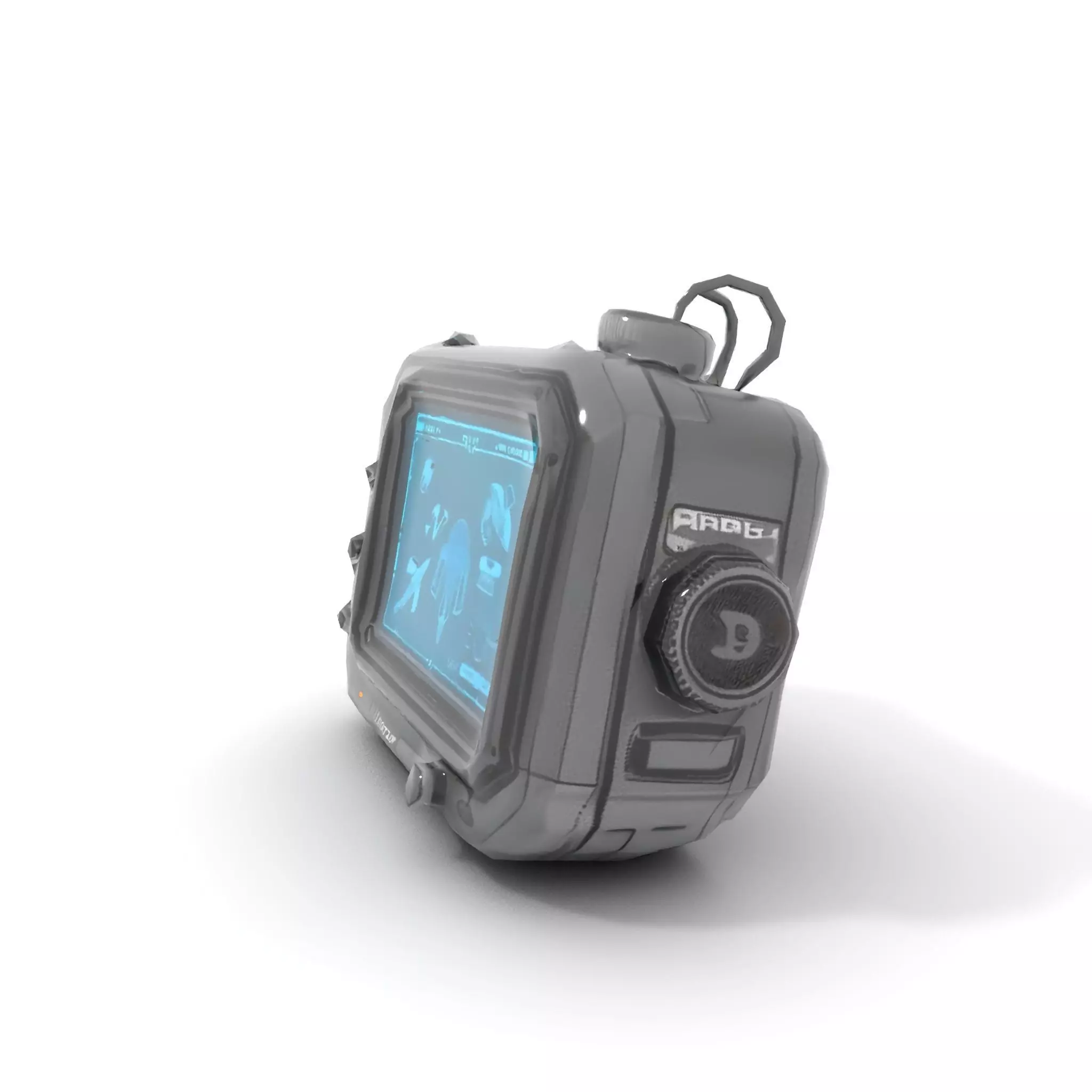 Futuristic Handheld Device Model Pack Low-poly 3D model_7