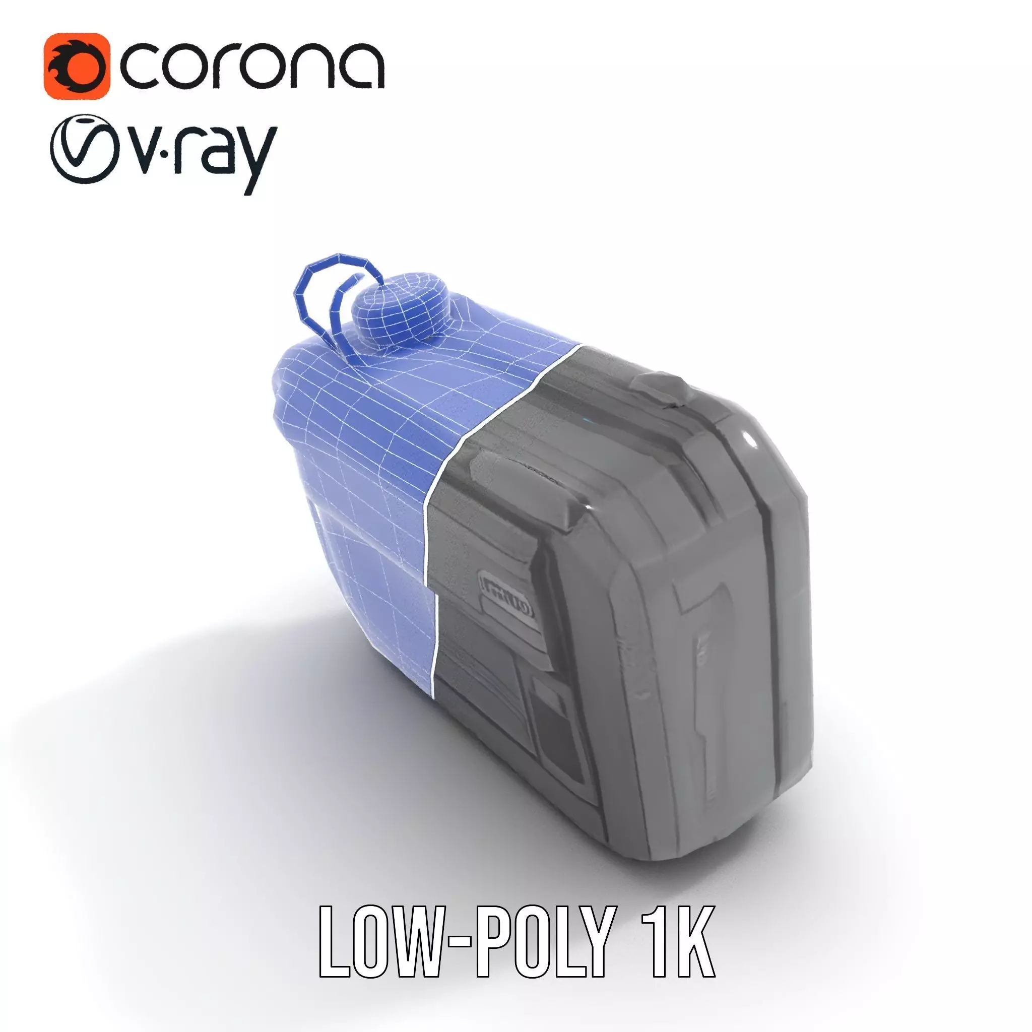 Futuristic Handheld Device Model Pack Low-poly 3D model_19