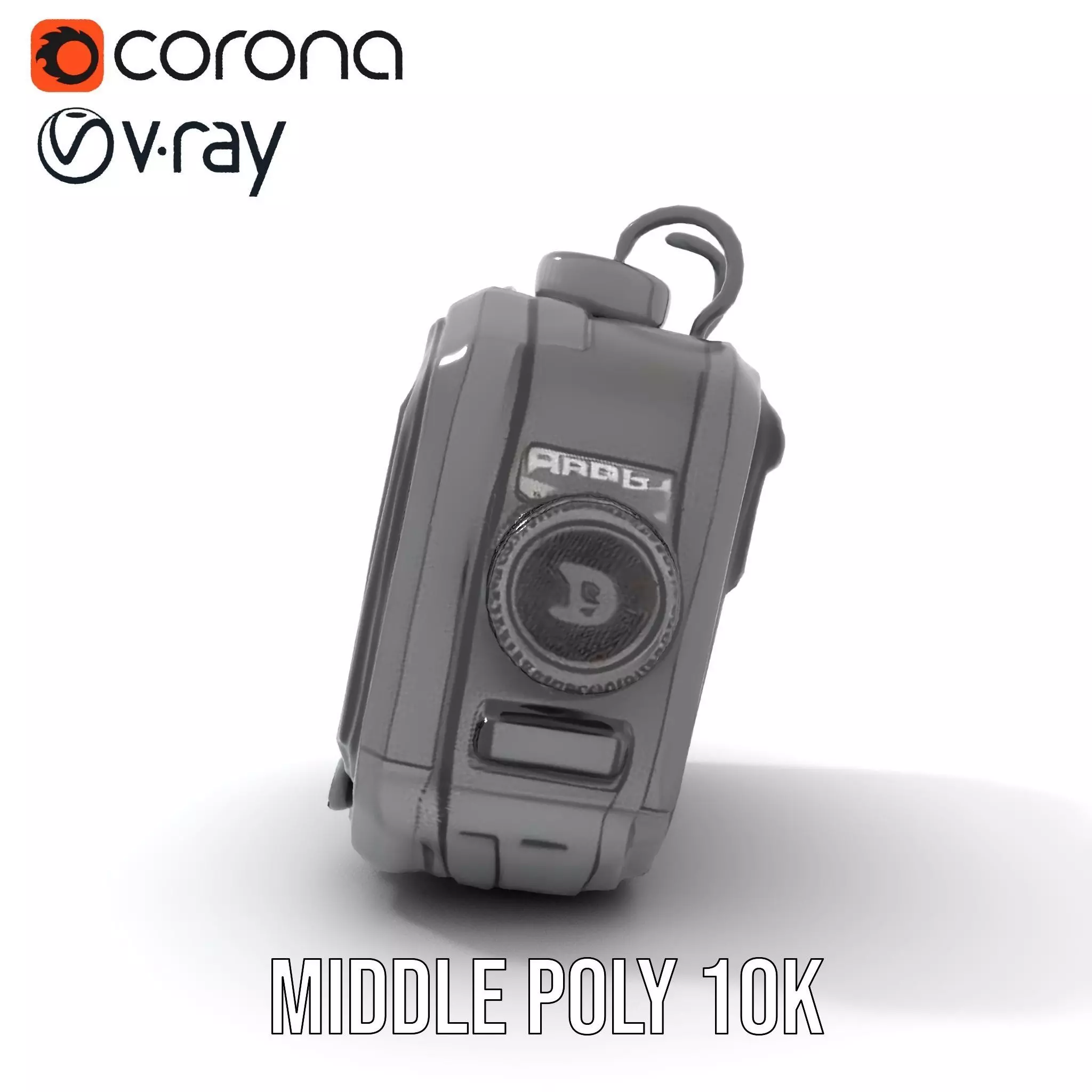 Futuristic Handheld Device Model Pack Low-poly 3D model_12