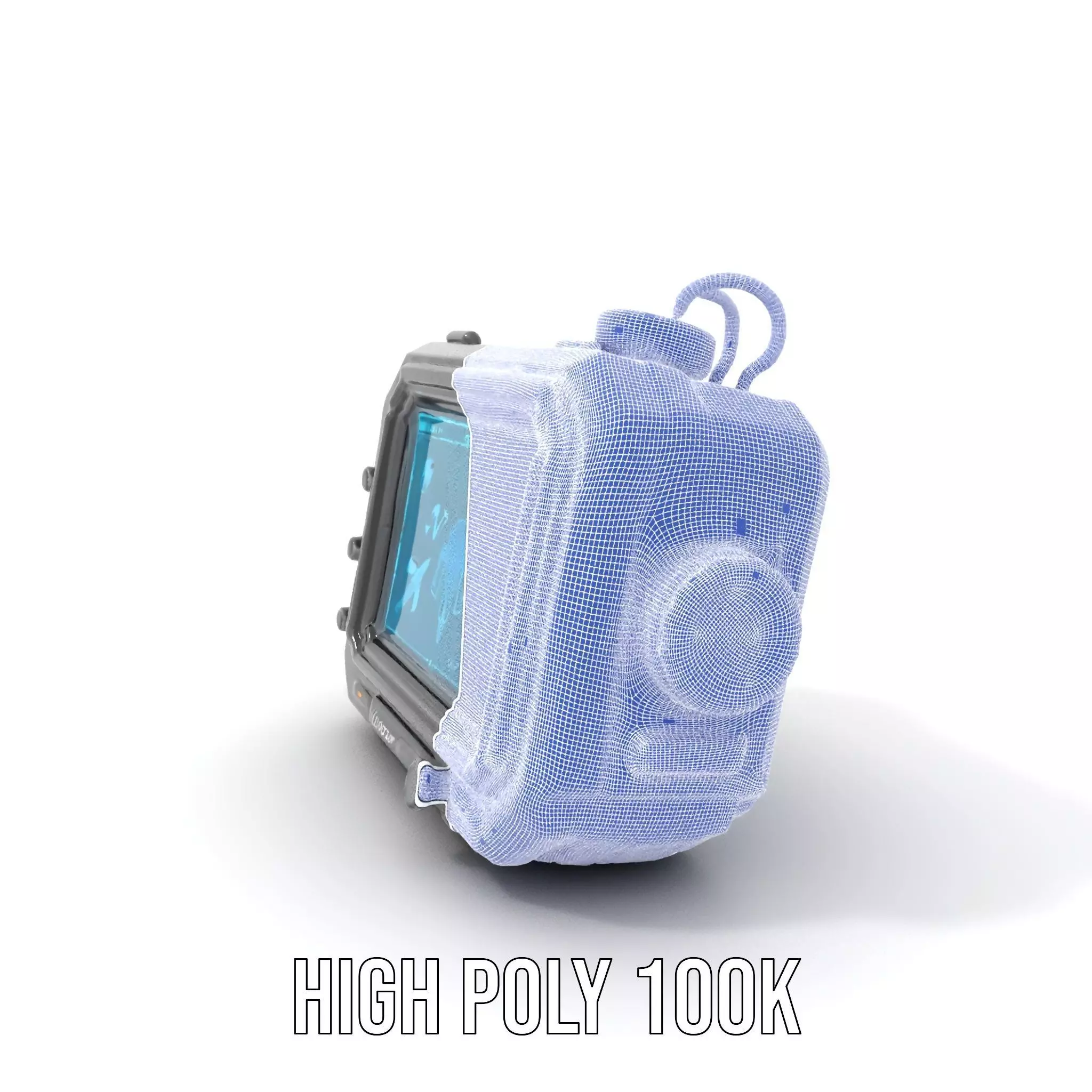 Futuristic Handheld Device Model Pack Low-poly 3D model_4