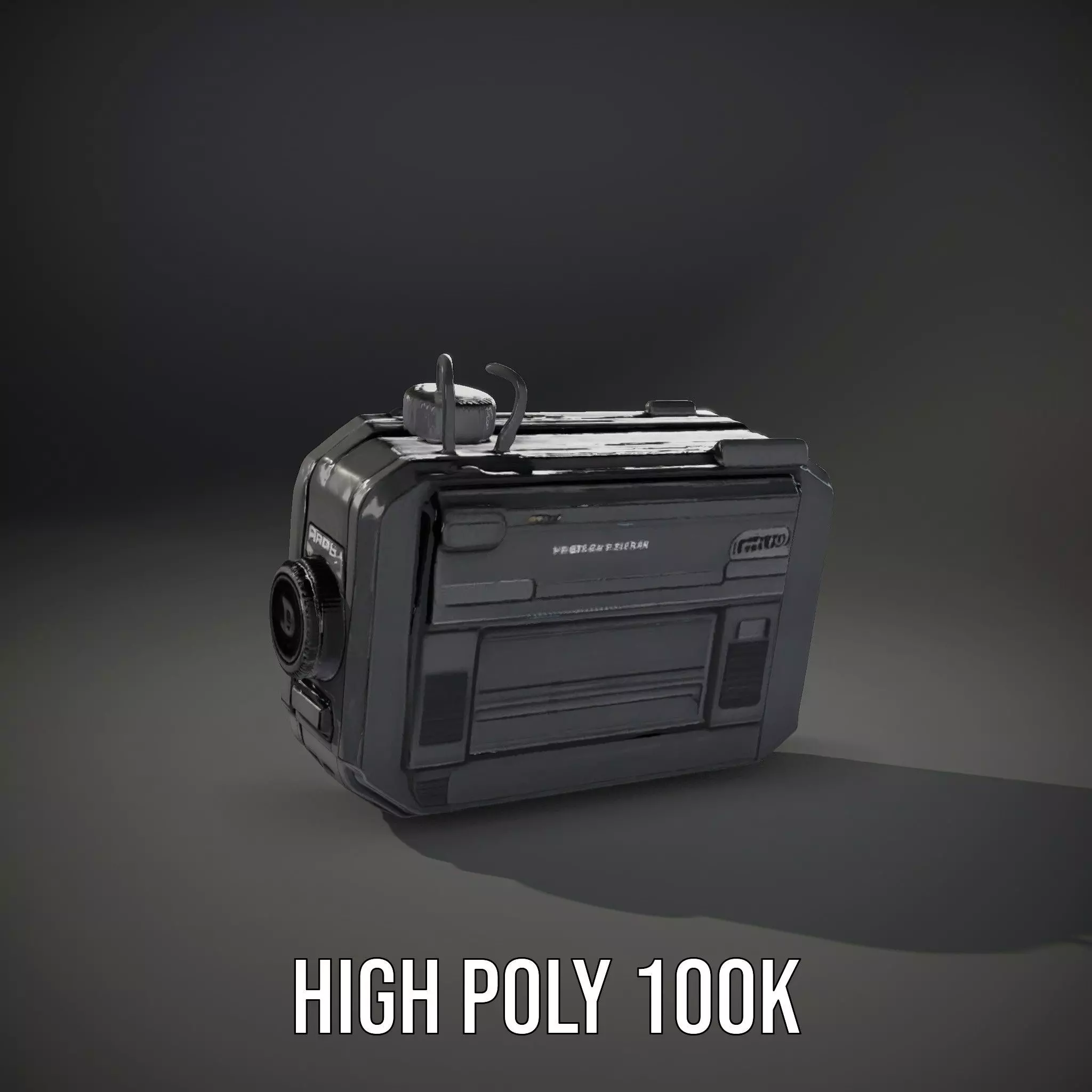 Futuristic Handheld Device Model Pack Low-poly 3D model_20