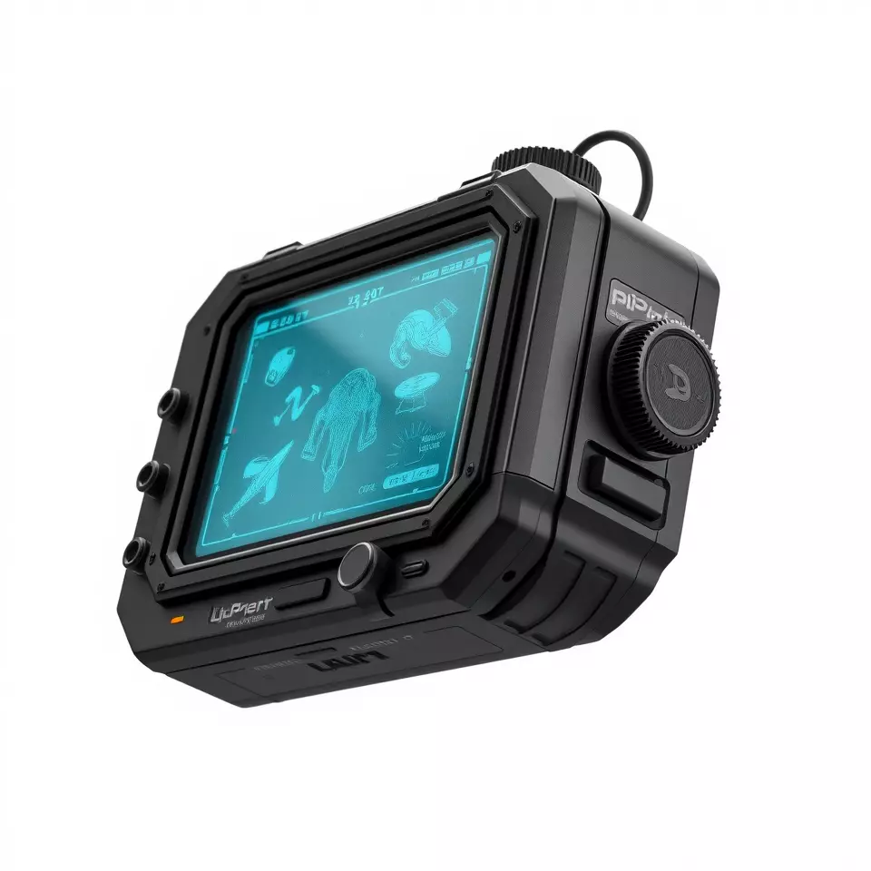 Futuristic Handheld Device Model Pack Low-poly 3D model_2