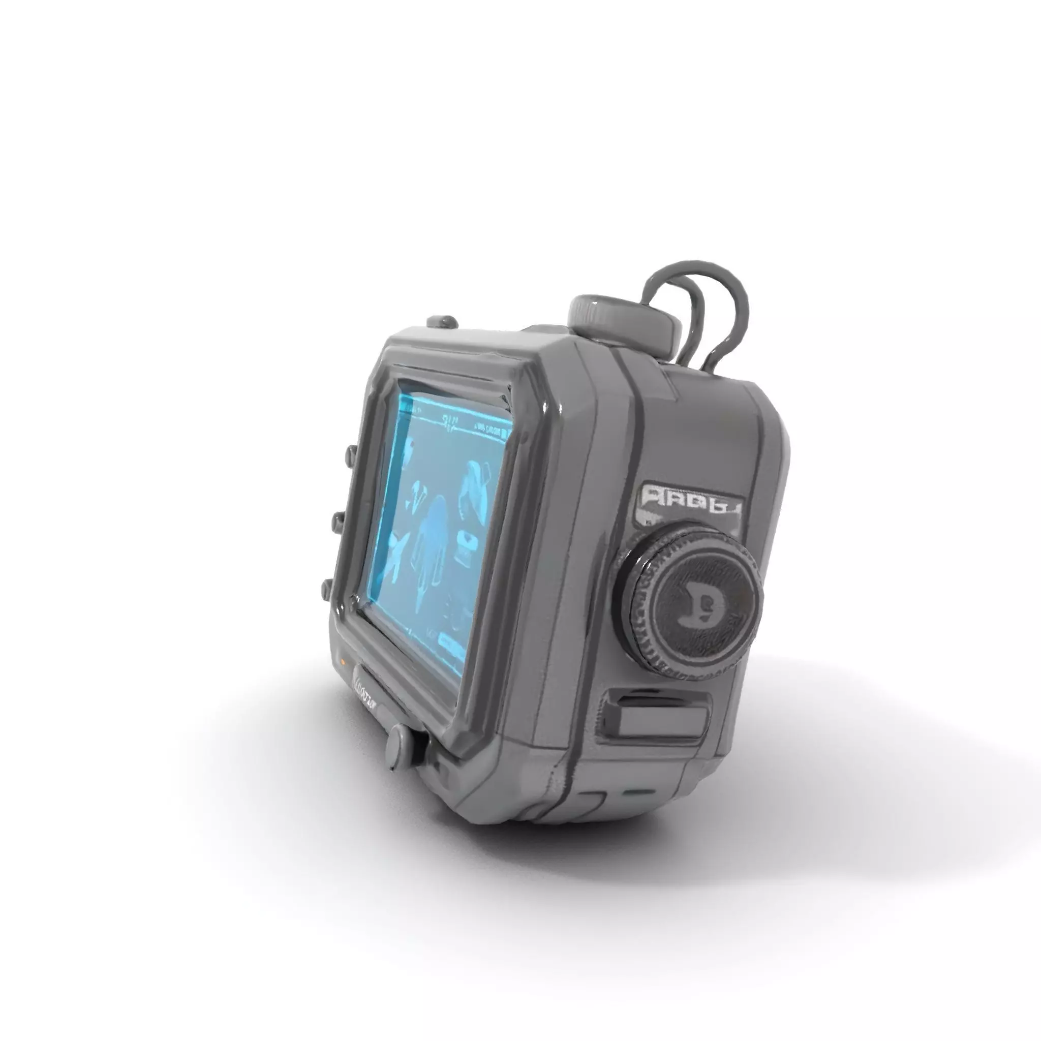 Futuristic Handheld Device Model Pack Low-poly 3D model_6