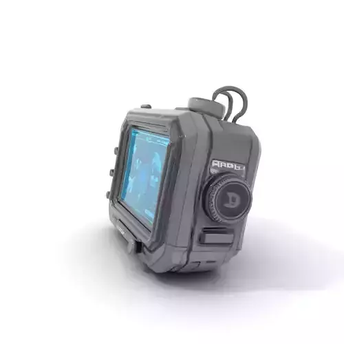 Futuristic Handheld Device Model Pack Low-poly 3D model