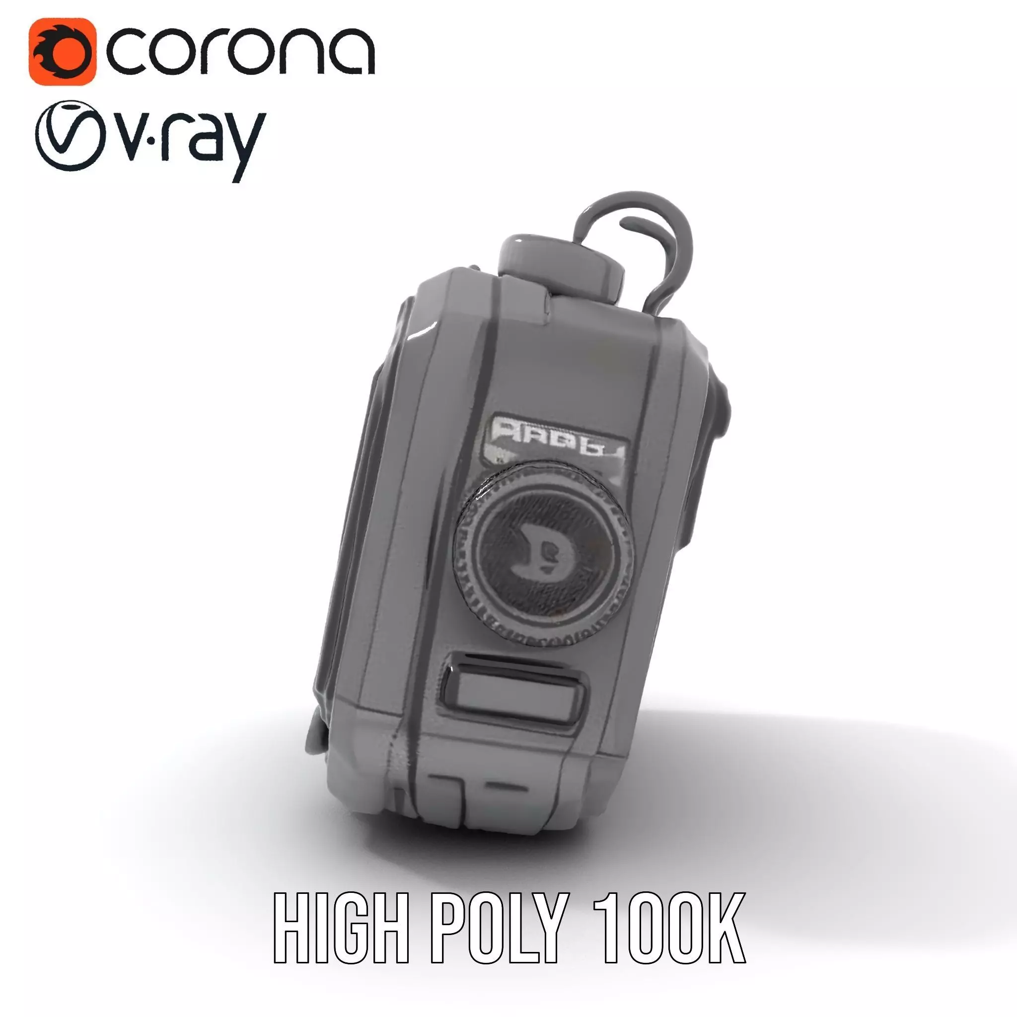 Futuristic Handheld Device Model Pack Low-poly 3D model_31