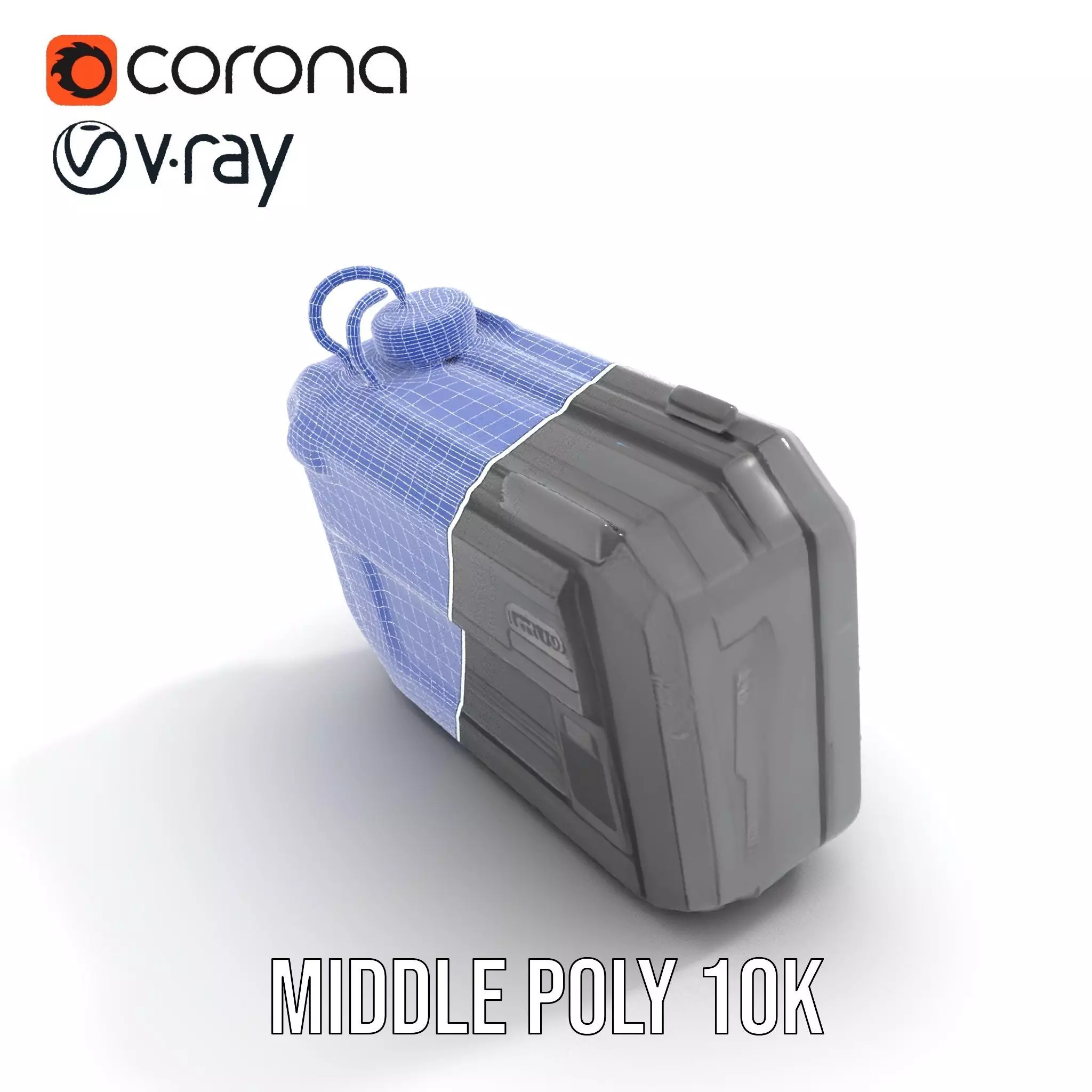 Futuristic Handheld Device Model Pack Low-poly 3D model_27