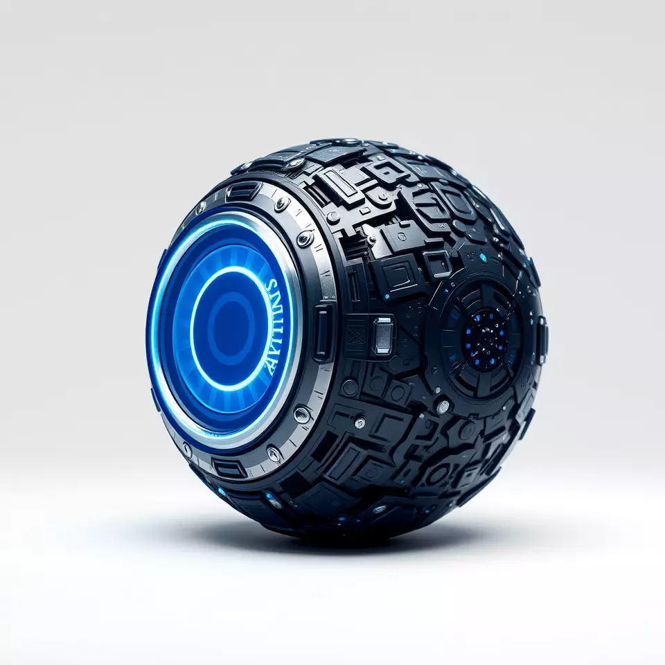 Futuristic Energy Sphere Model Pack Low-poly 3D model_2