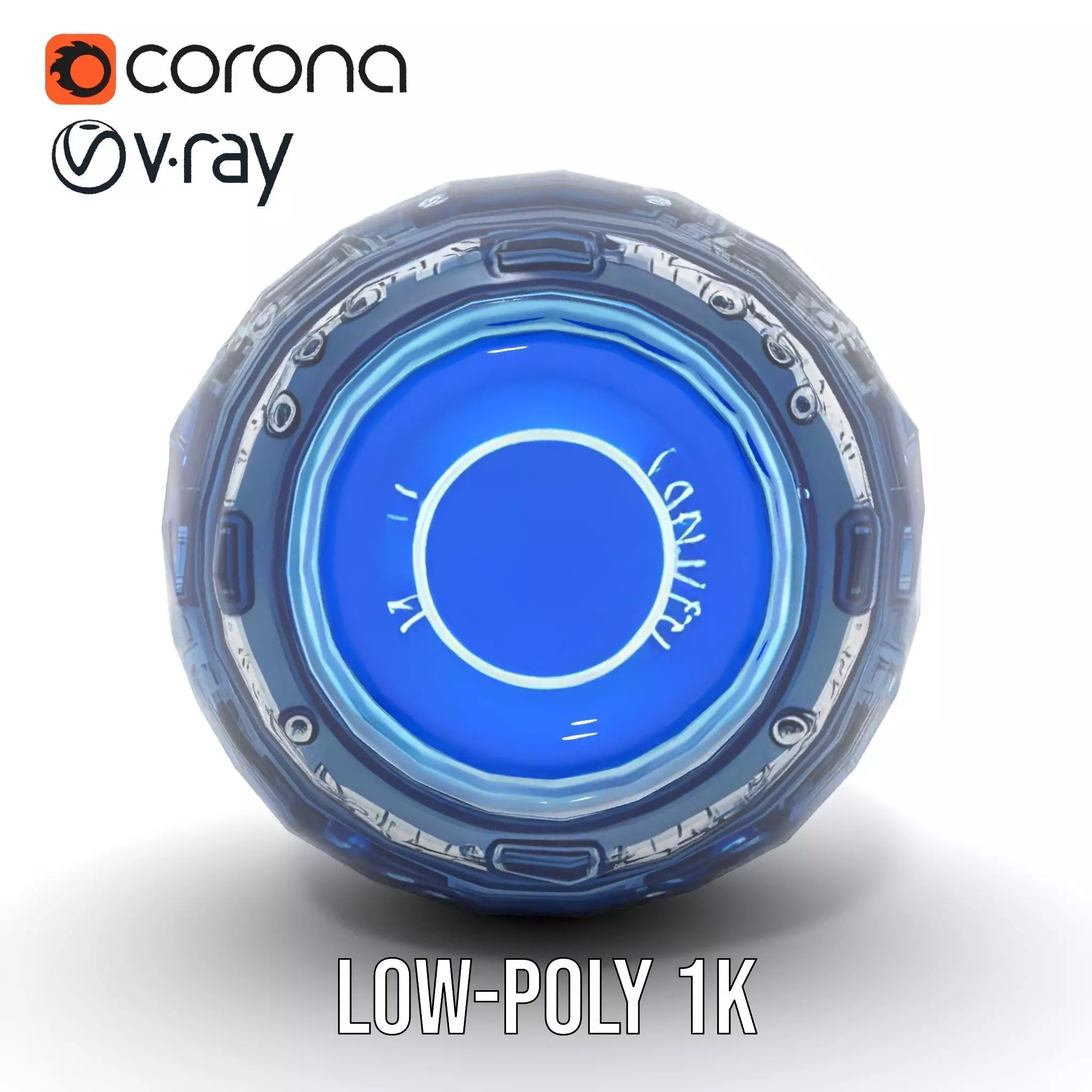 Futuristic Energy Sphere Model Pack Low-poly 3D model_12