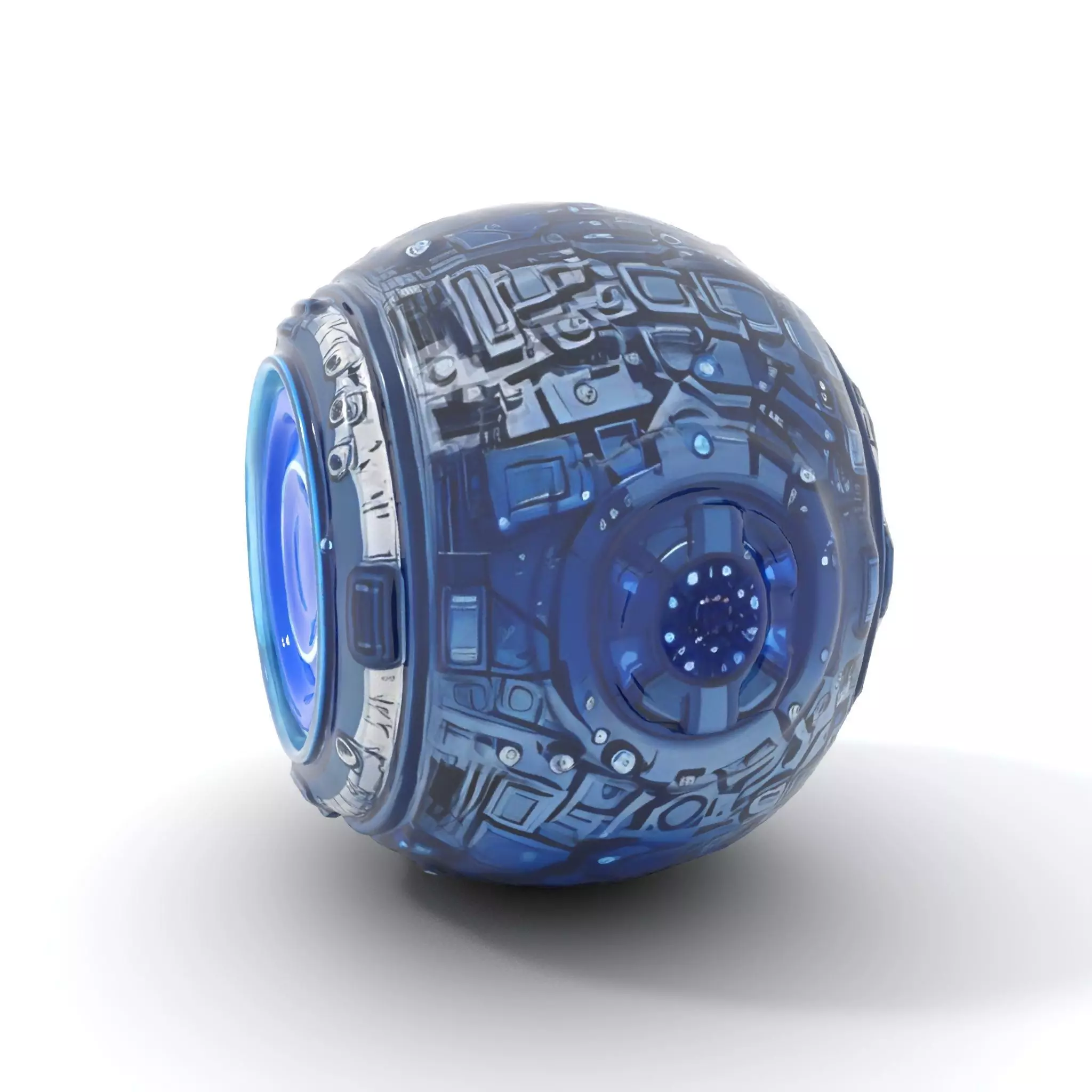 Futuristic Energy Sphere Model Pack Low-poly 3D model_6