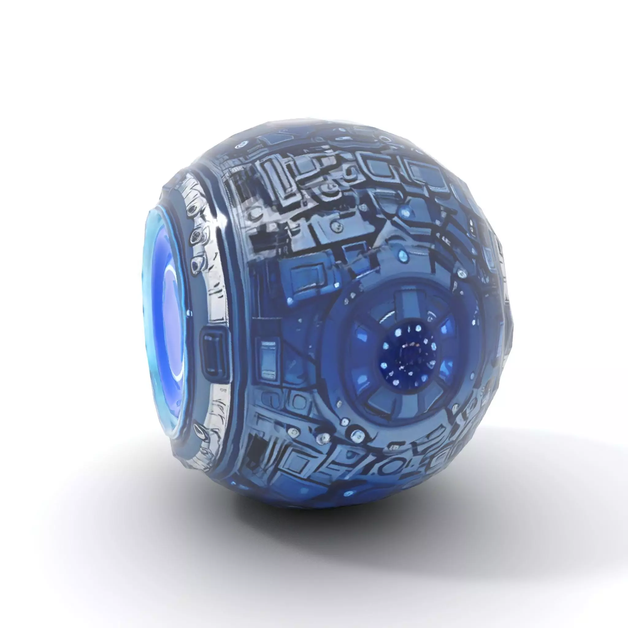 Futuristic Energy Sphere Model Pack Low-poly 3D model_7