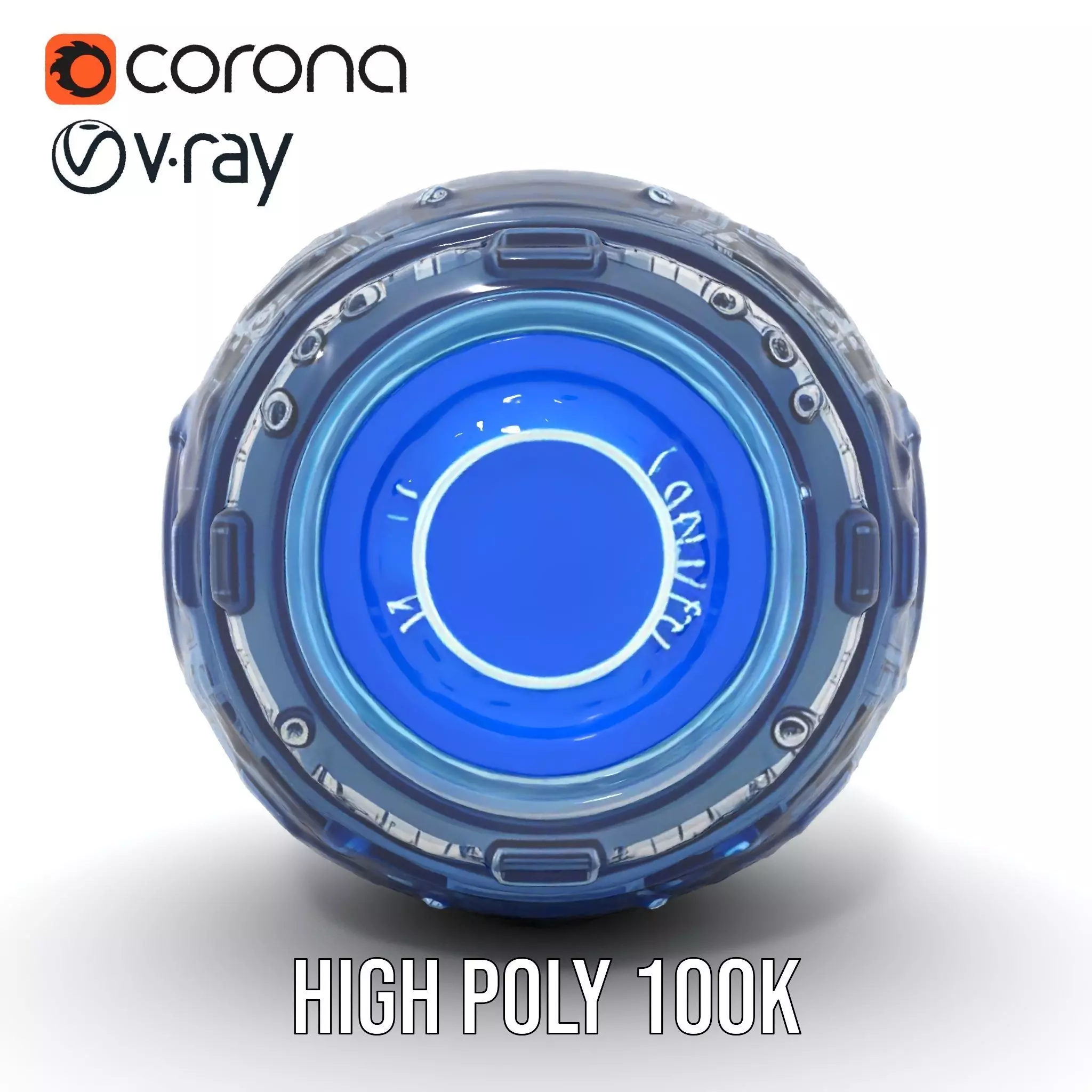 Futuristic Energy Sphere Model Pack Low-poly 3D model_25