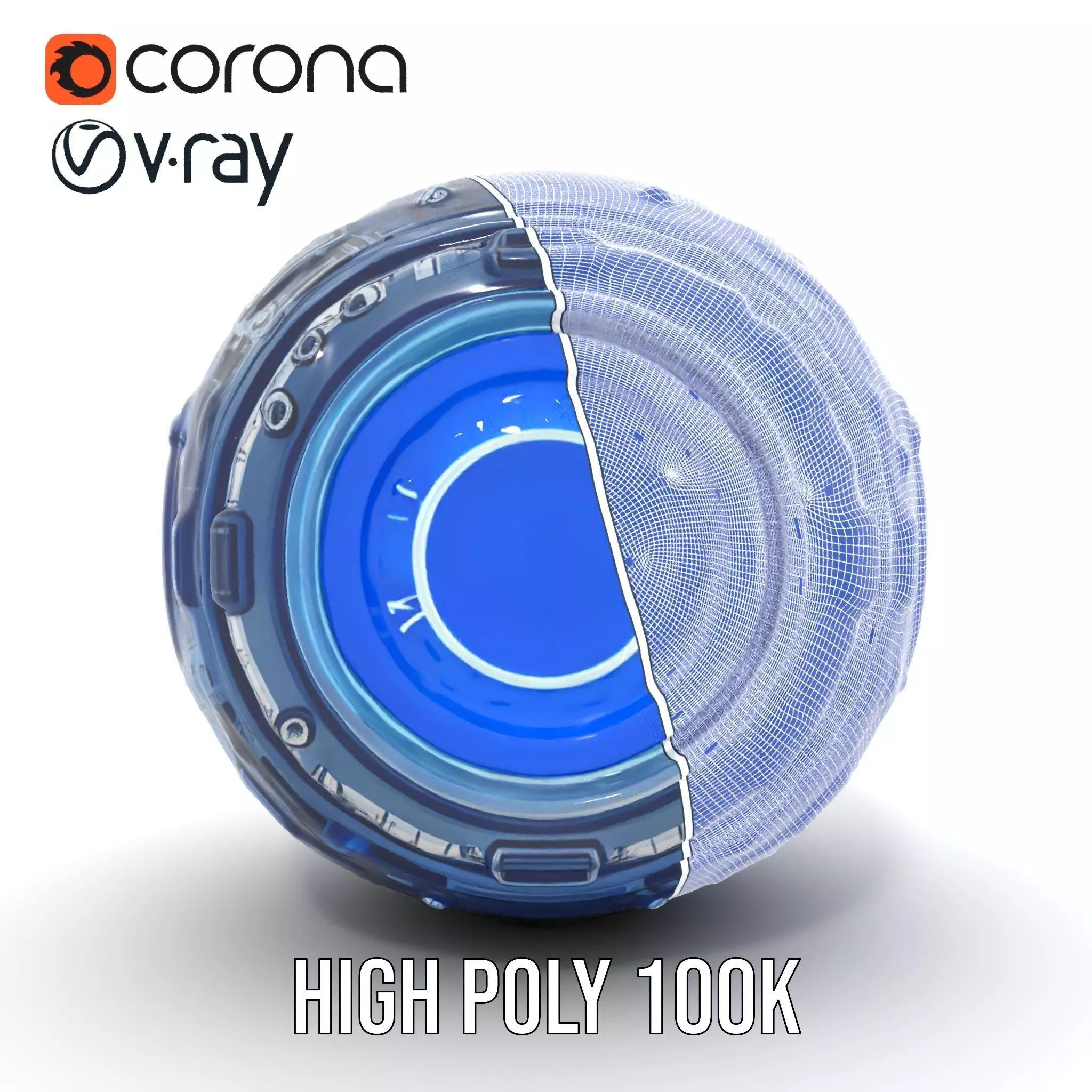 Futuristic Energy Sphere Model Pack Low-poly 3D model_33