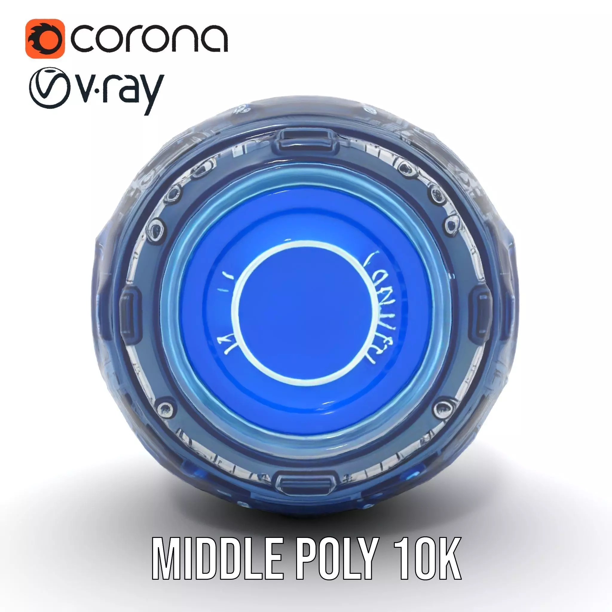 Futuristic Energy Sphere Model Pack Low-poly 3D model_13