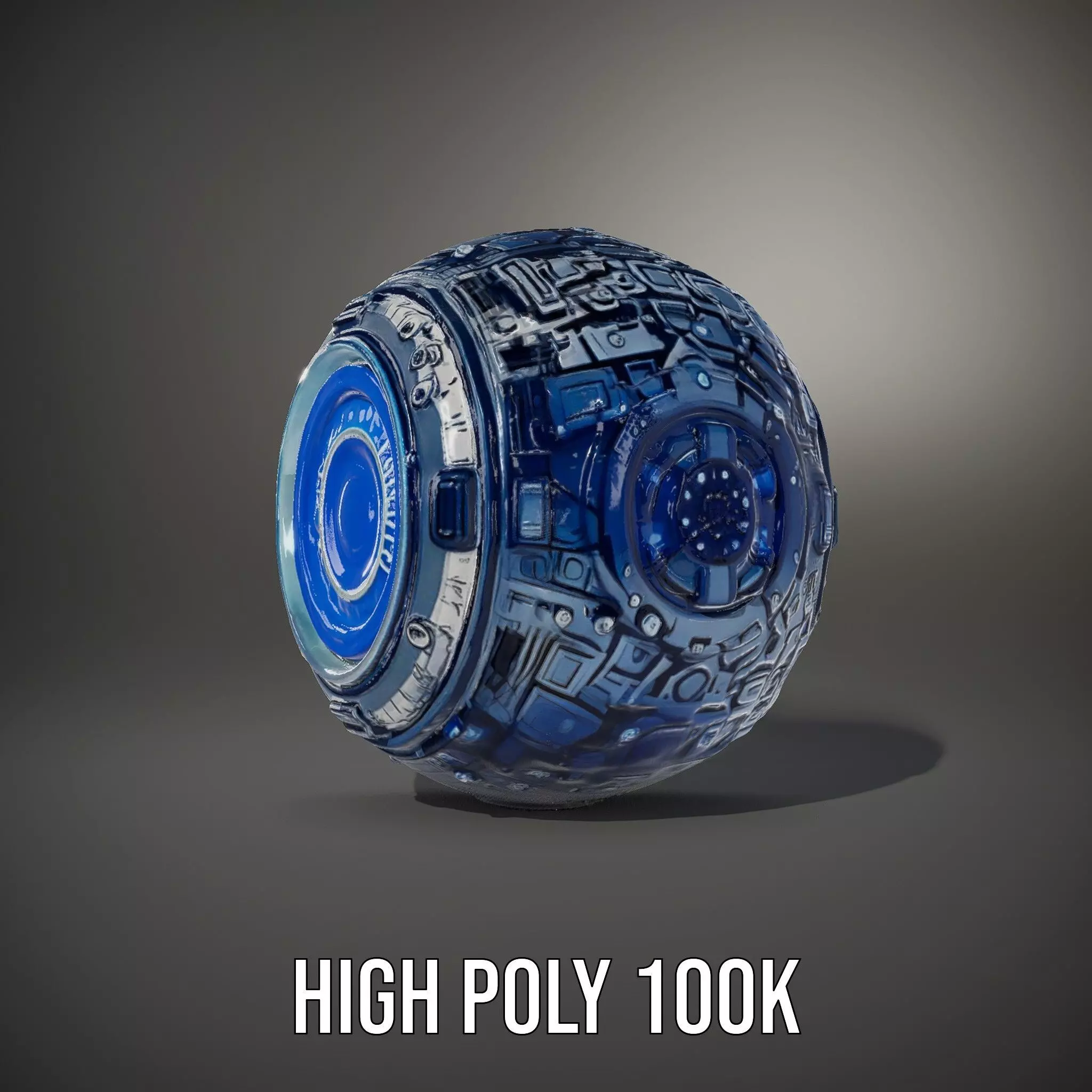 Futuristic Energy Sphere Model Pack Low-poly 3D model_8