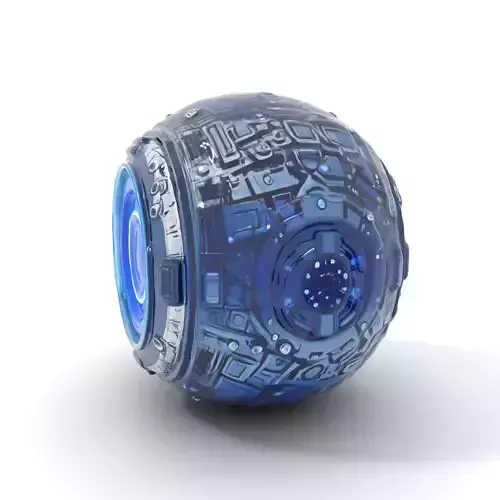 Futuristic Energy Sphere Model Pack Low-poly 3D model