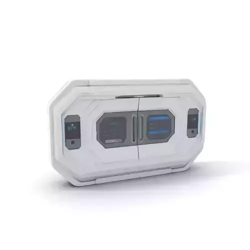 Futuristic Control Panel Model Pack with Interactive Displays Low-poly 3D model