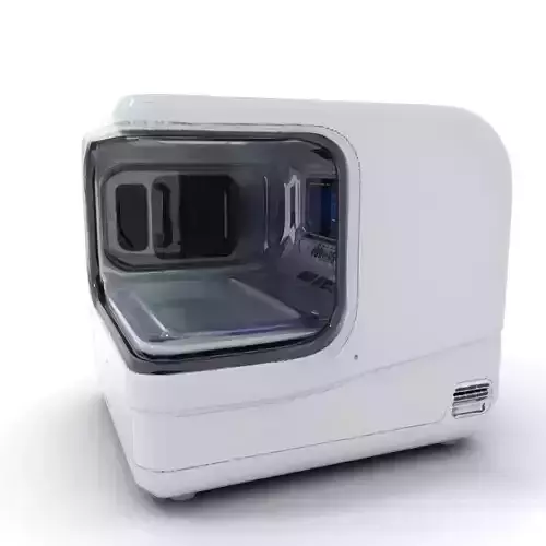 Futuristic Microwave Oven model pack with interactive touchsc... Low-poly 3D model