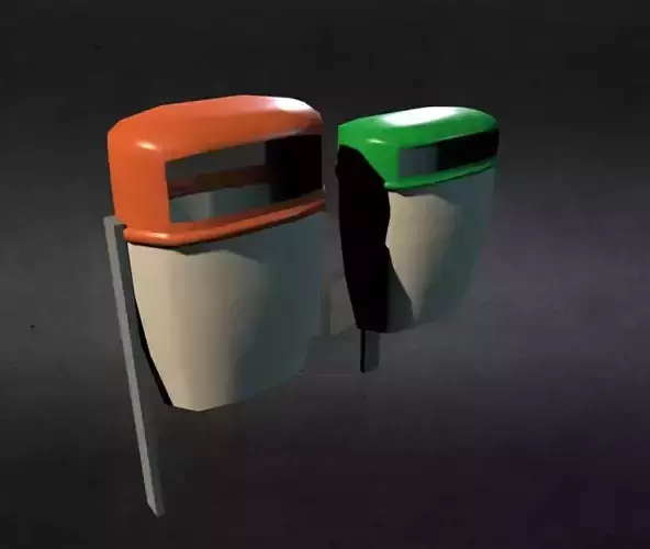 Street Trash Low-poly 3D model