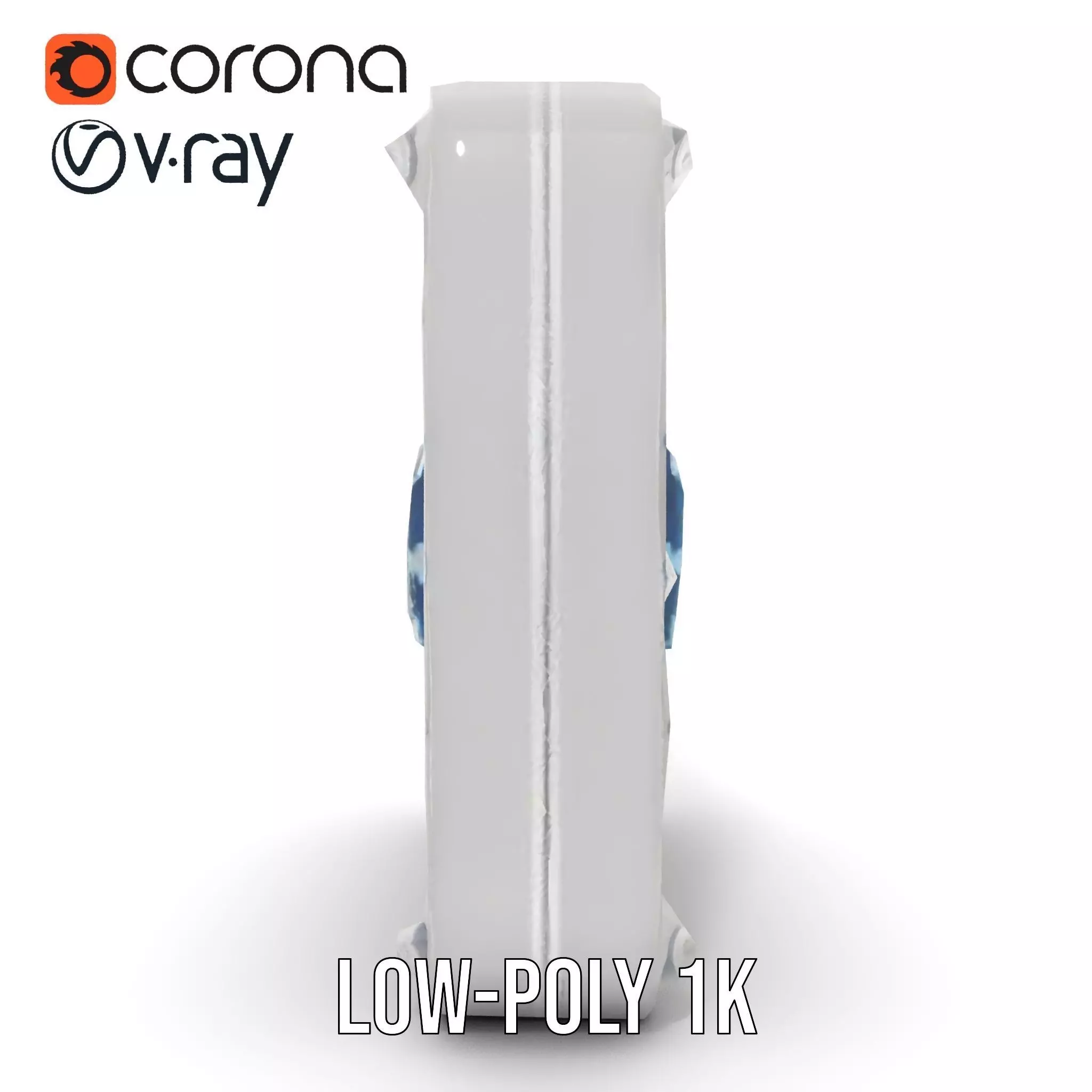 SciFi Door Model Pack with LED Accents Low-poly 3D model_12