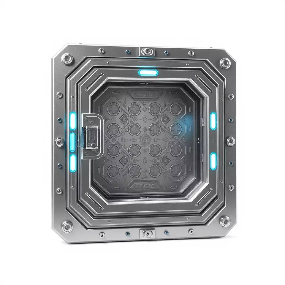 SciFi Door Model Pack with LED Accents Low-poly 3D model_2