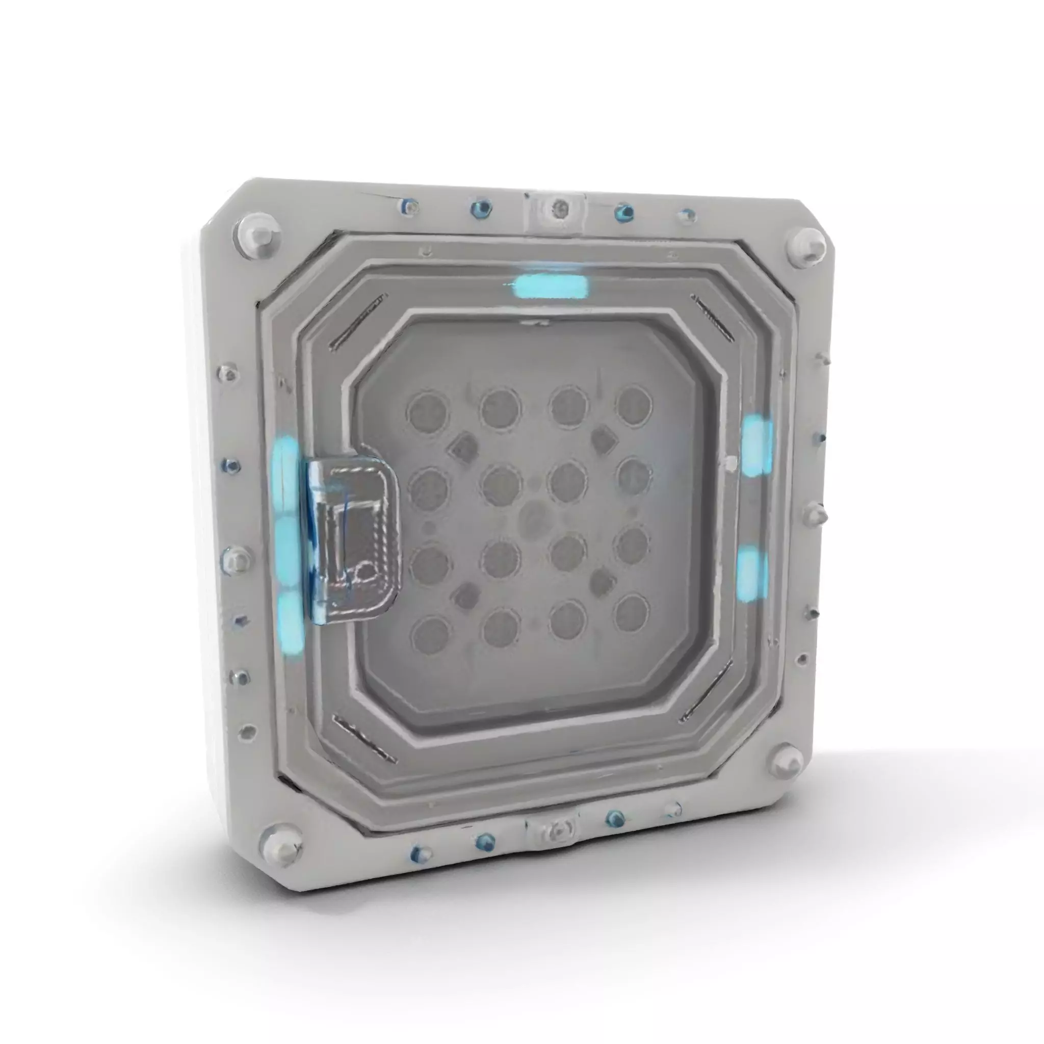 SciFi Door Model Pack with LED Accents Low-poly 3D model_15