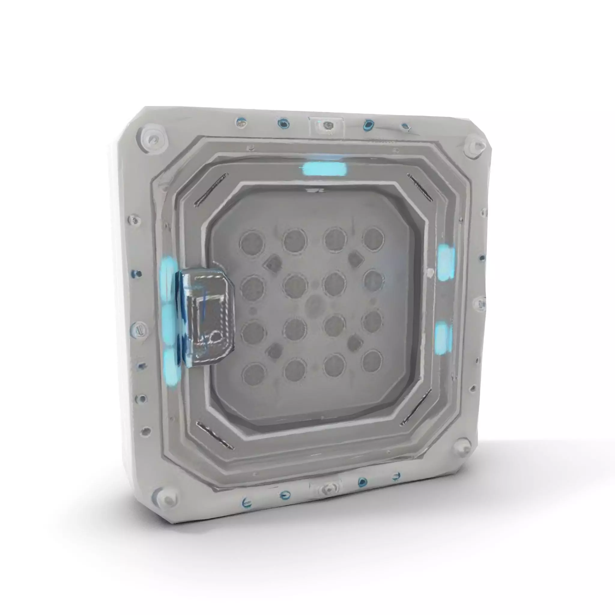 SciFi Door Model Pack with LED Accents Low-poly 3D model_9