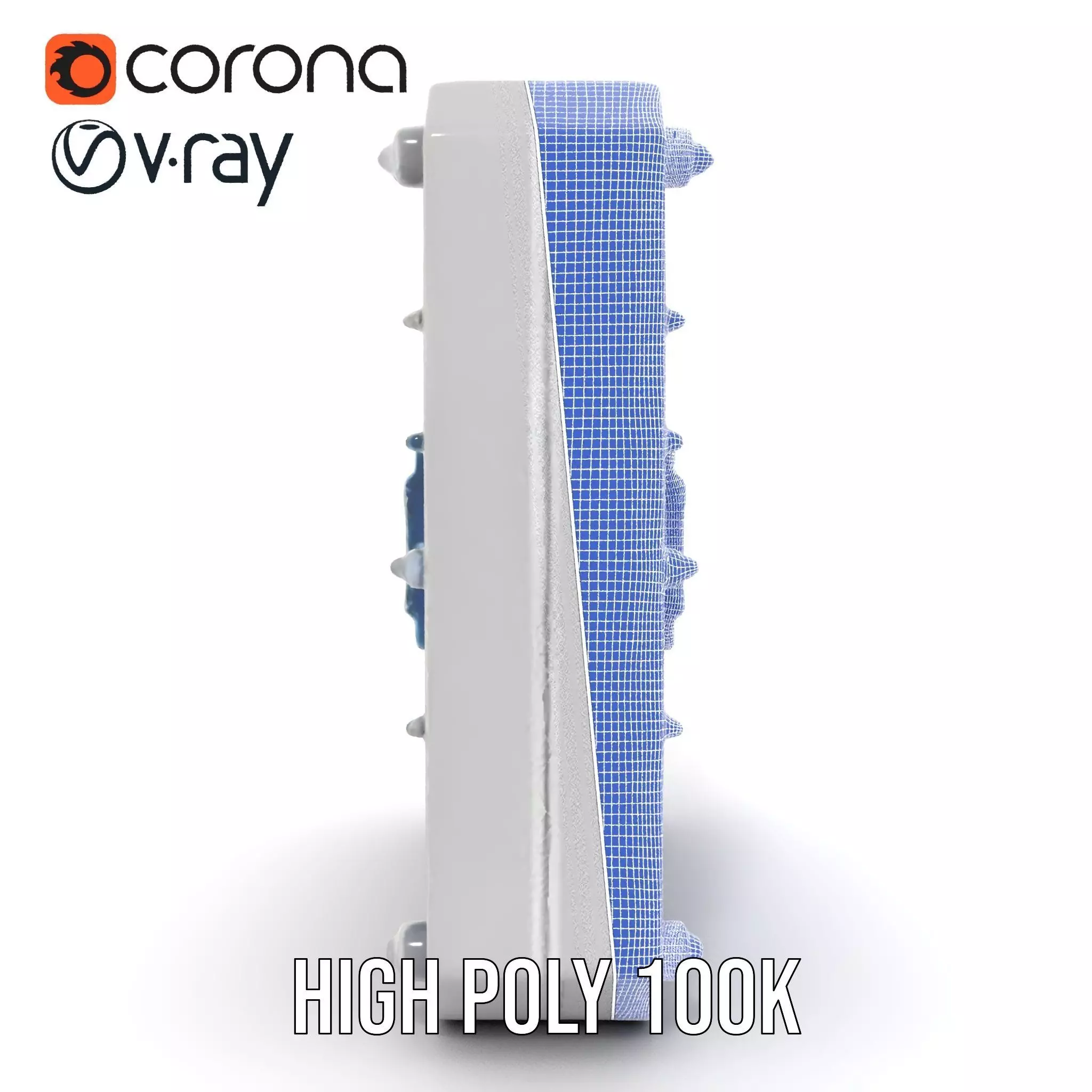 SciFi Door Model Pack with LED Accents Low-poly 3D model_26