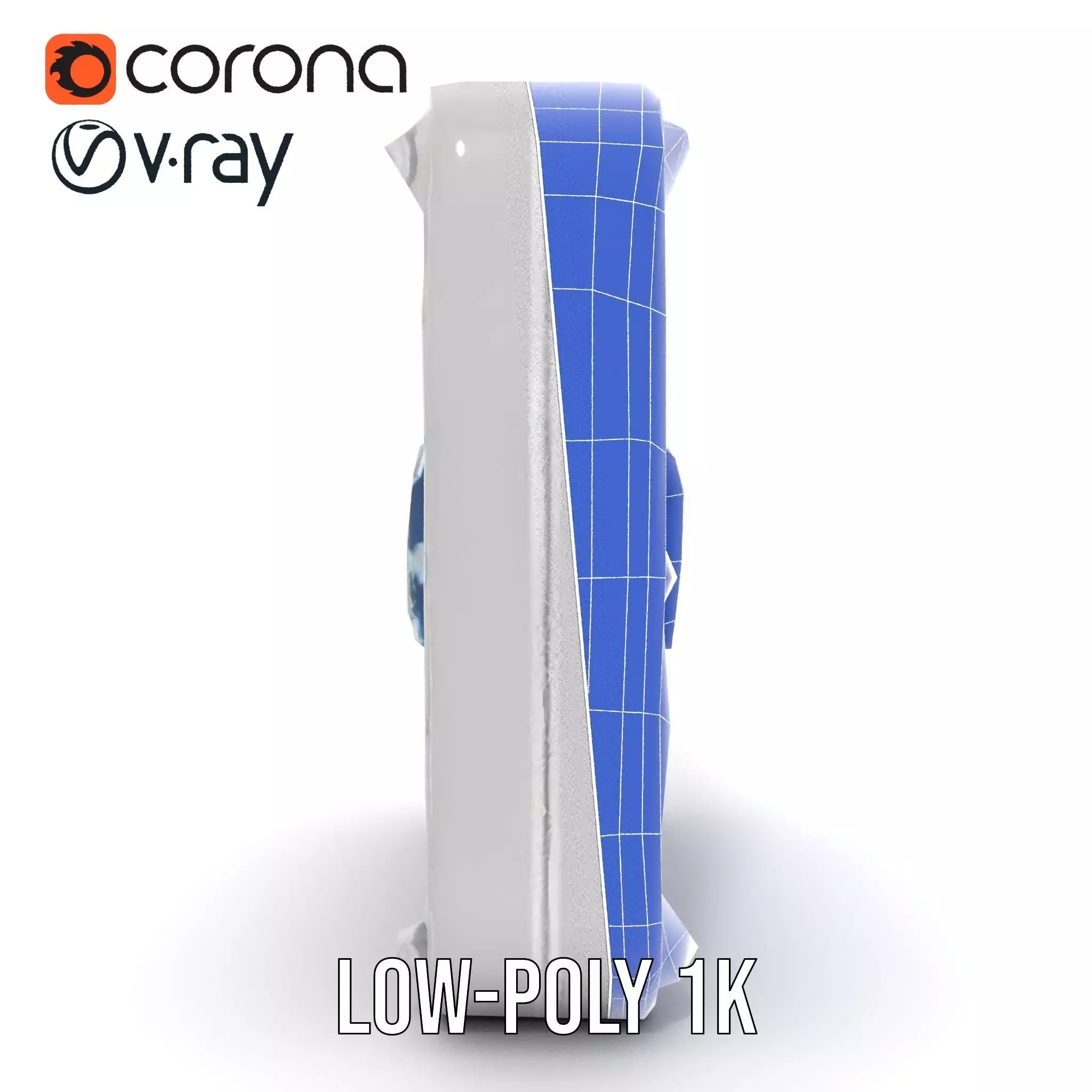 SciFi Door Model Pack with LED Accents Low-poly 3D model_19