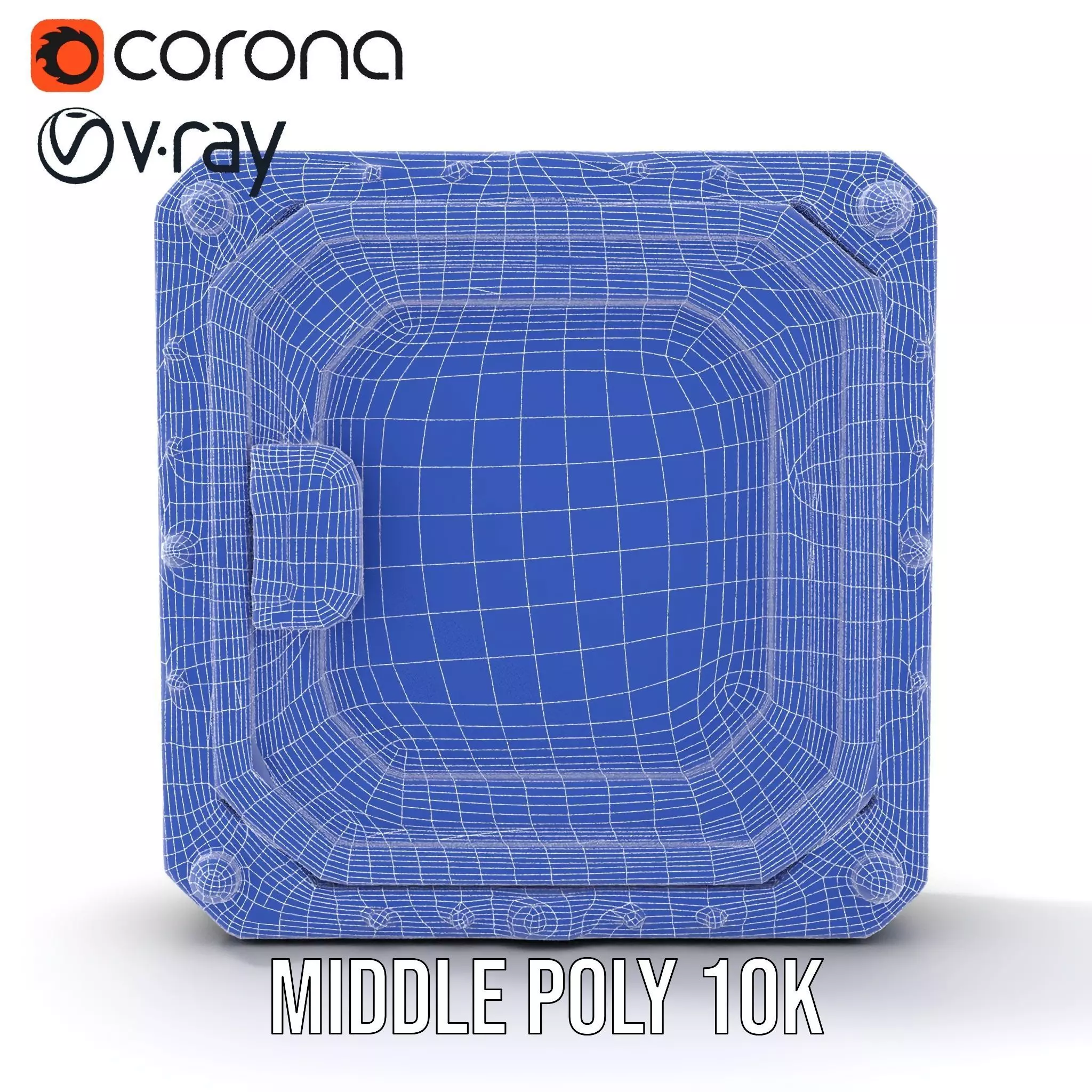 SciFi Door Model Pack with LED Accents Low-poly 3D model_24