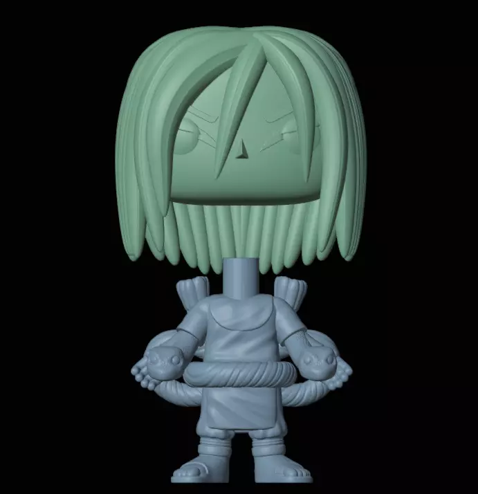 Orochimaru and Kabuto Funko Pops from naruto 3D print model_1