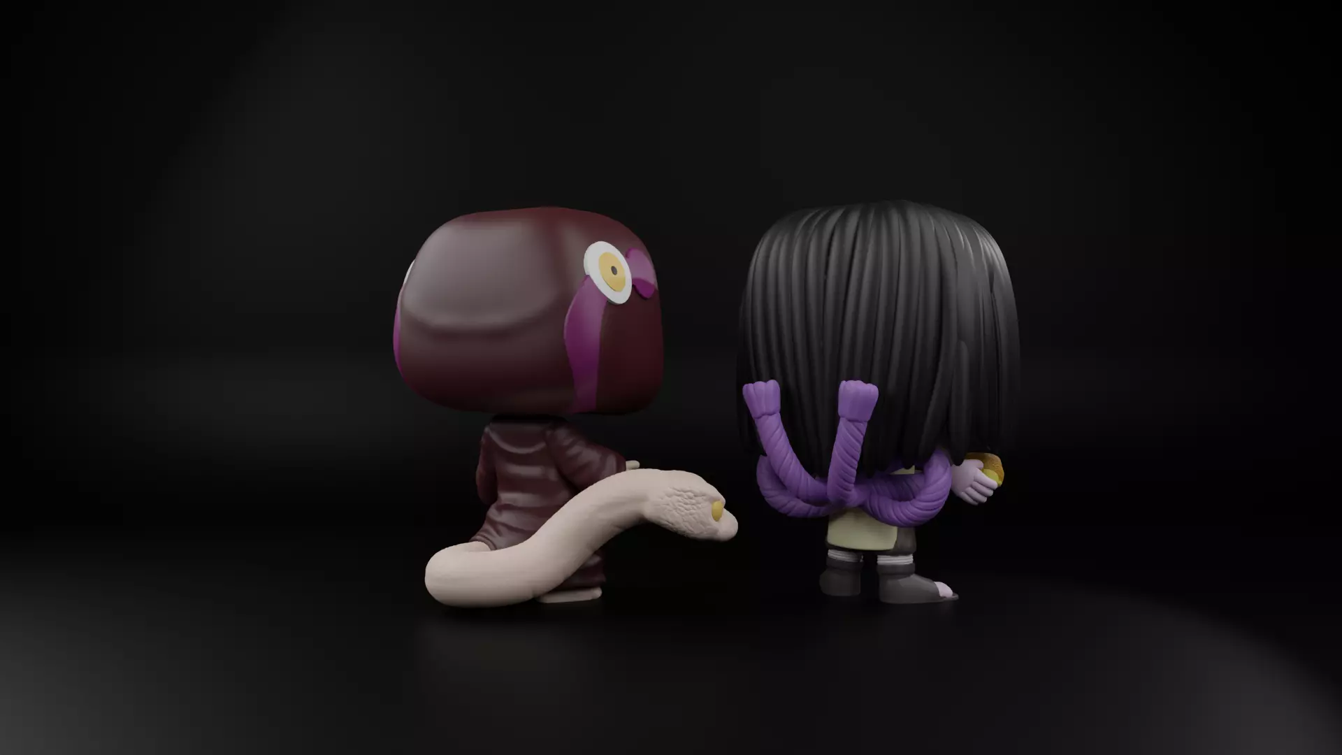 Orochimaru and Kabuto Funko Pops from naruto 3D print model_10