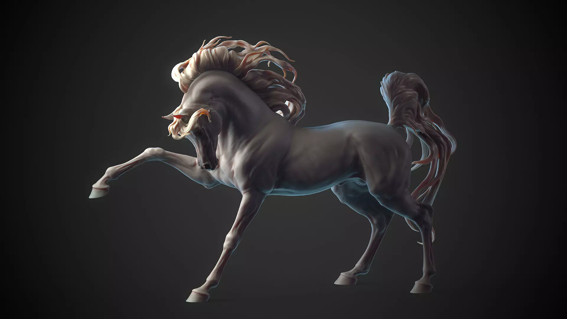 Arabian horse - 3D Sculpting 3D print model_5