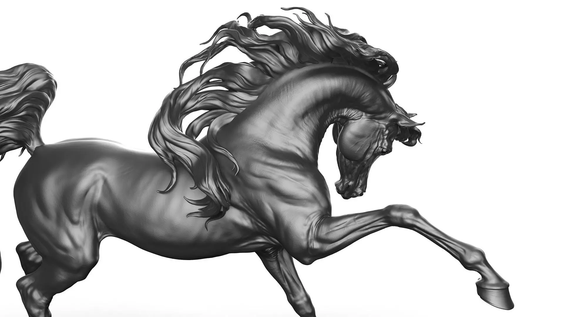 Arabian horse - 3D Sculpting 3D print model_15