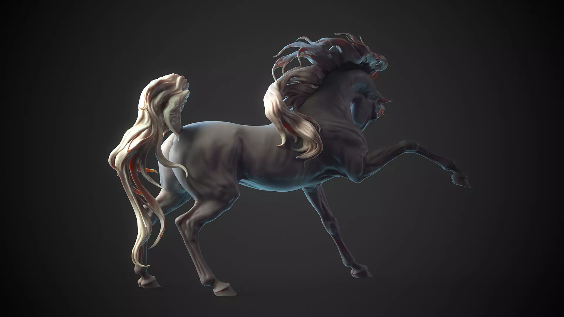 Arabian horse - 3D Sculpting 3D print model_4