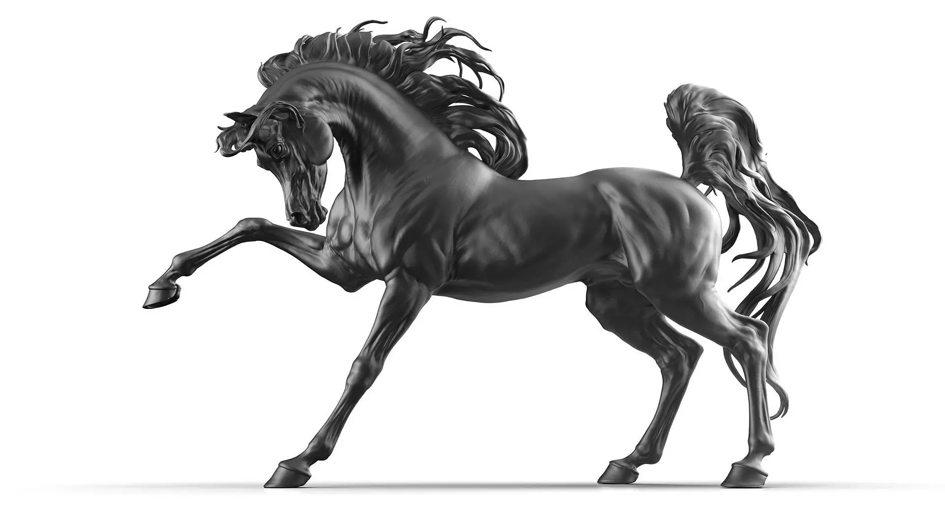 Arabian horse - 3D Sculpting 3D print model_11