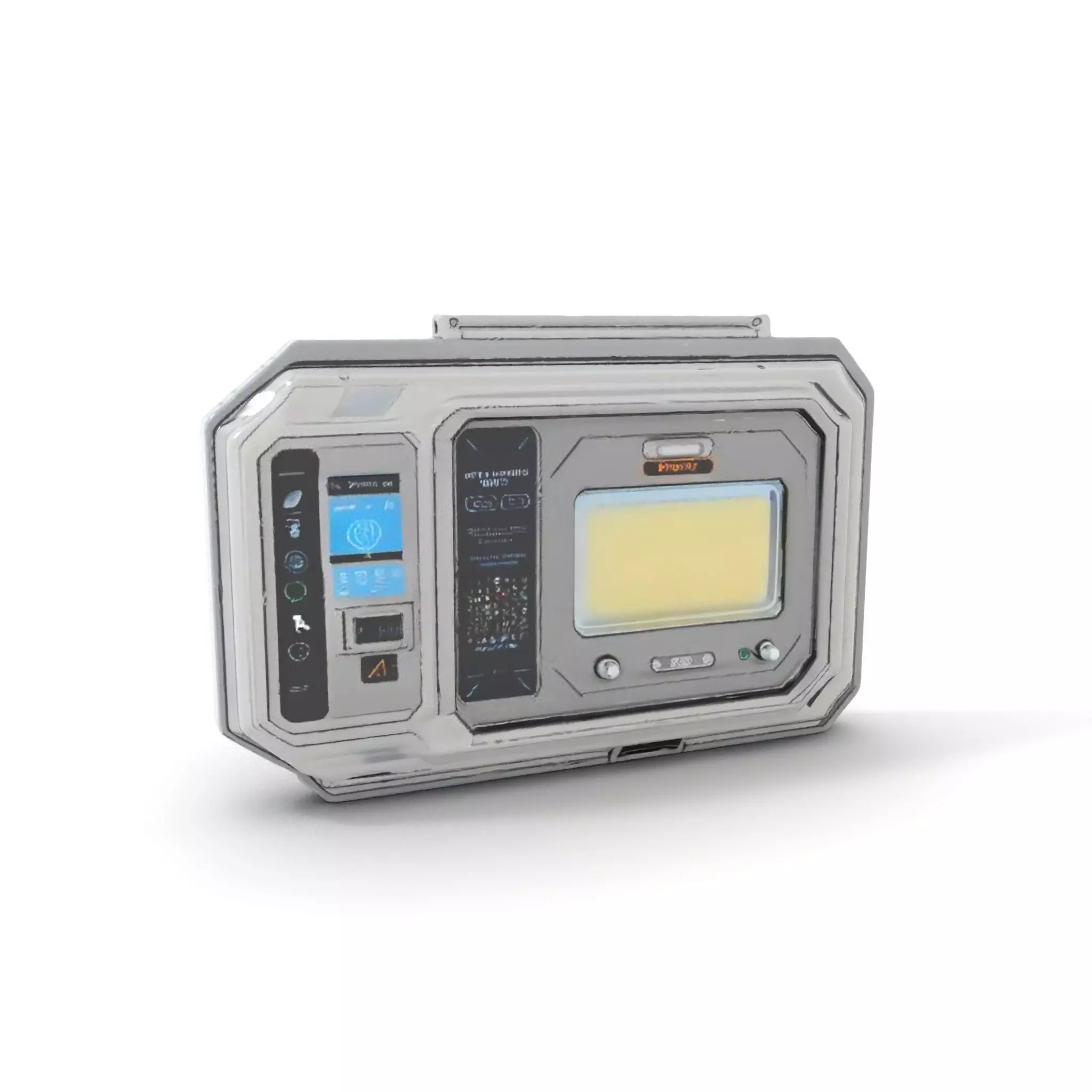 Futuristic Control Panel Display model pack Low-poly 3D model_0