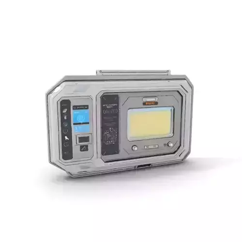 Futuristic Control Panel Display model pack Low-poly 3D model
