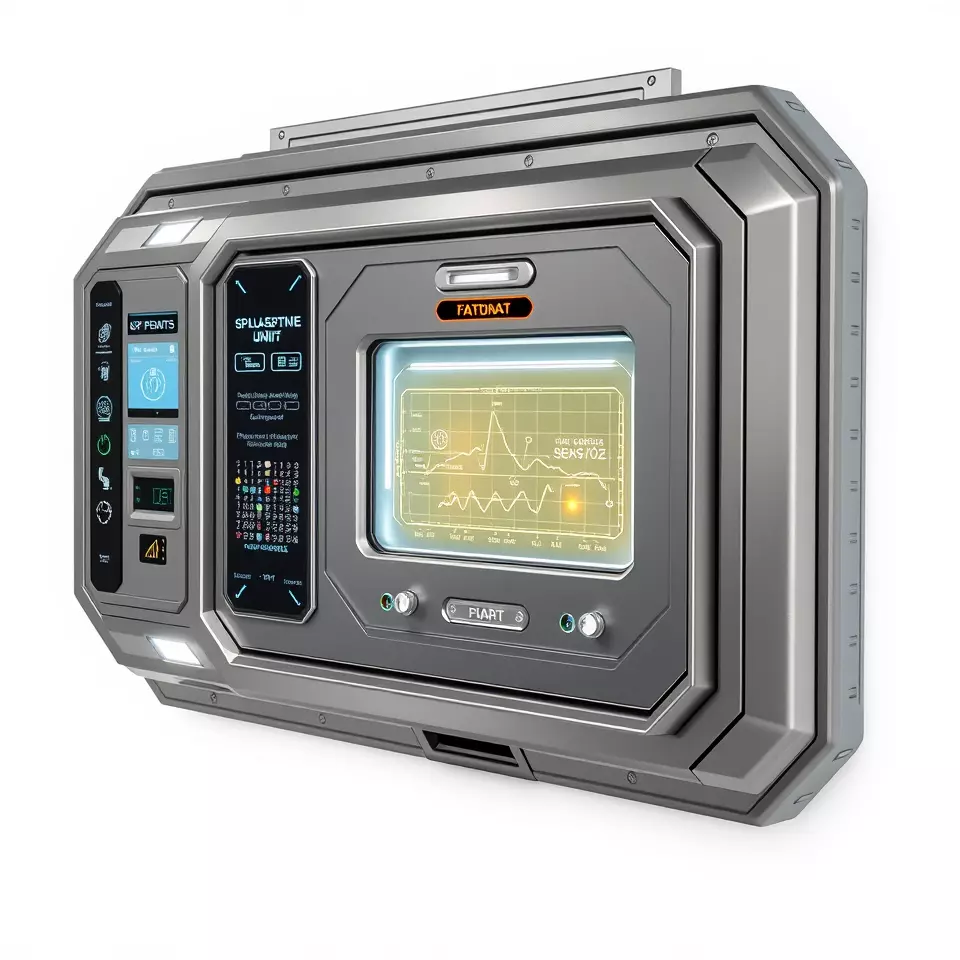 Futuristic Control Panel Display model pack Low-poly 3D model_2