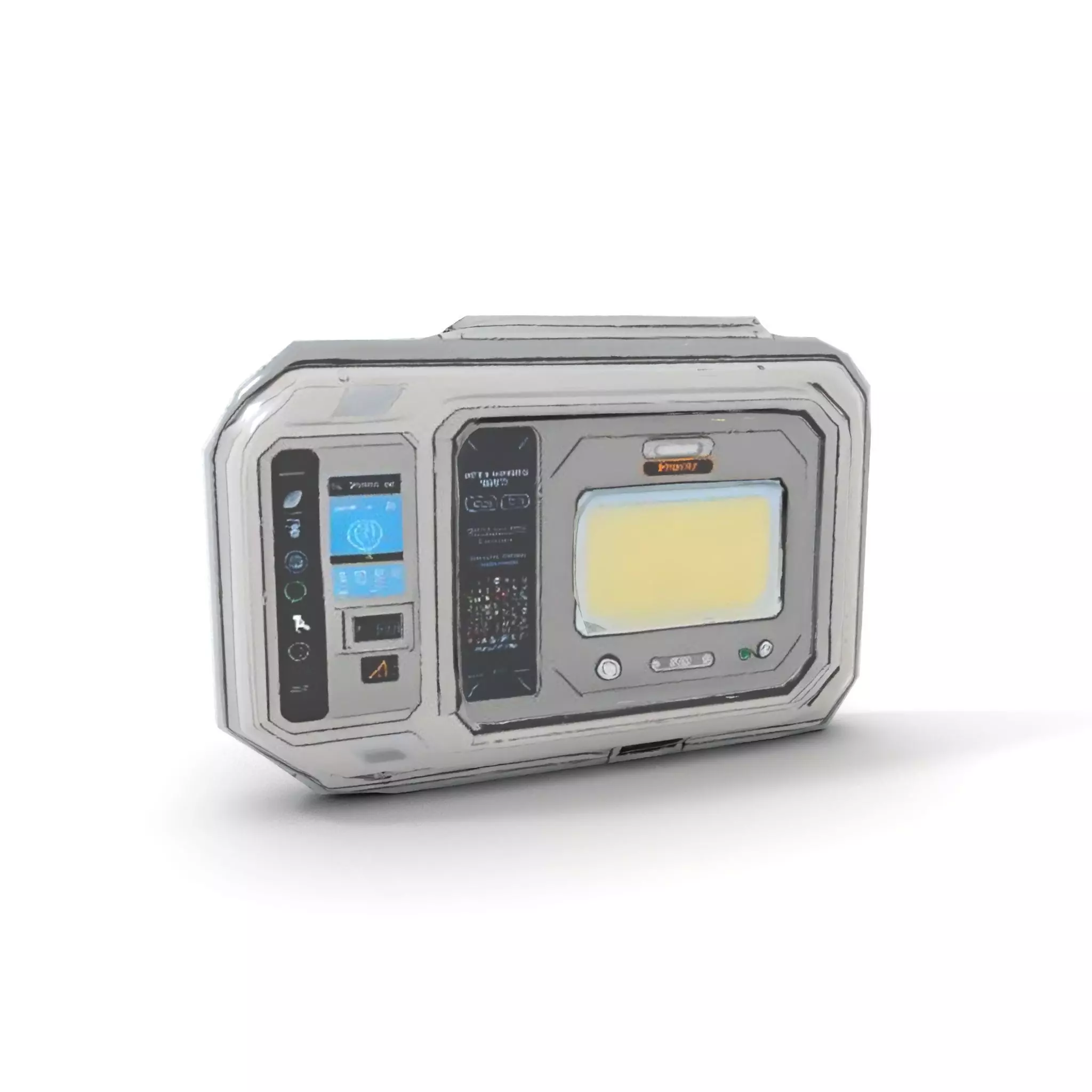 Futuristic Control Panel Display model pack Low-poly 3D model_9