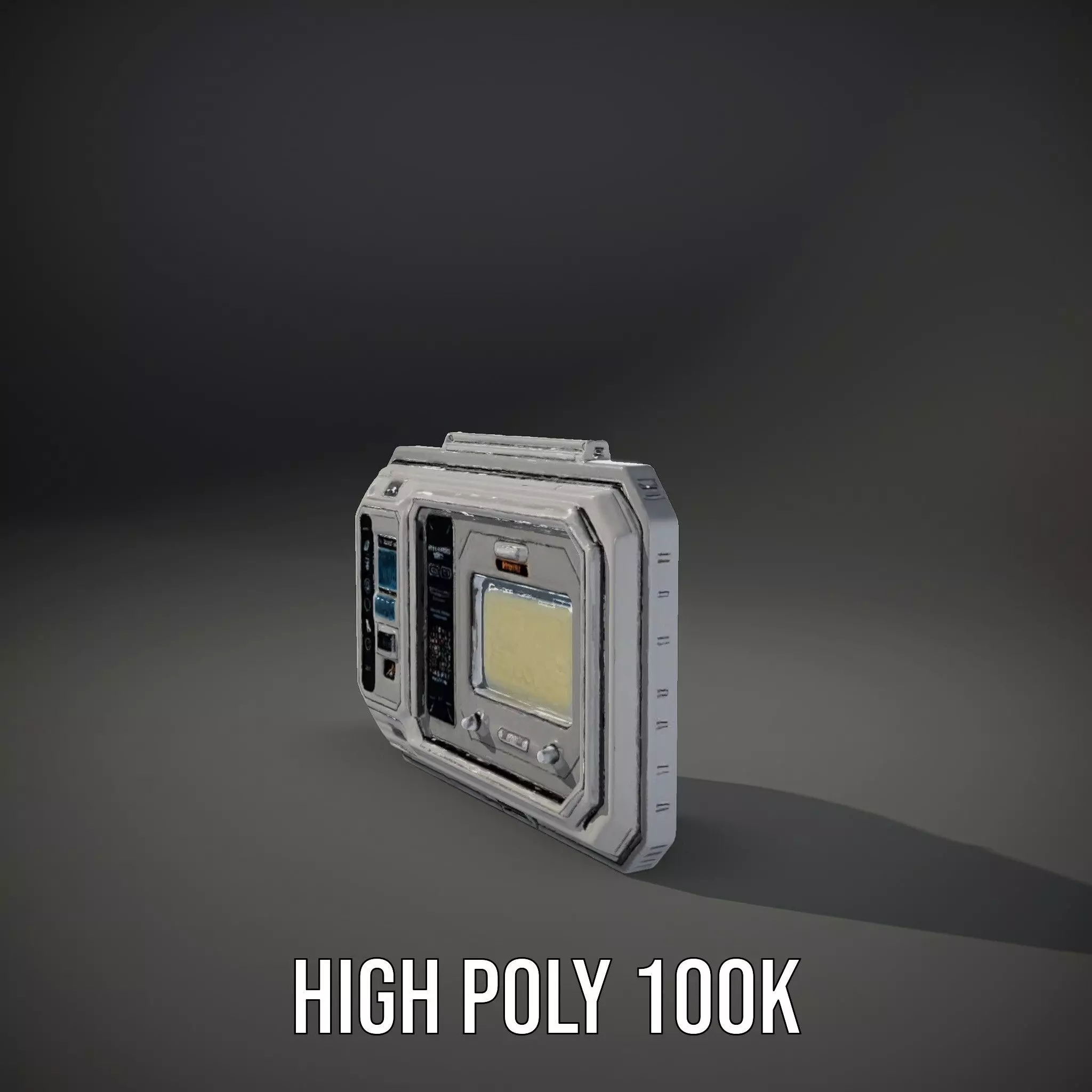 Futuristic Control Panel Display model pack Low-poly 3D model_8