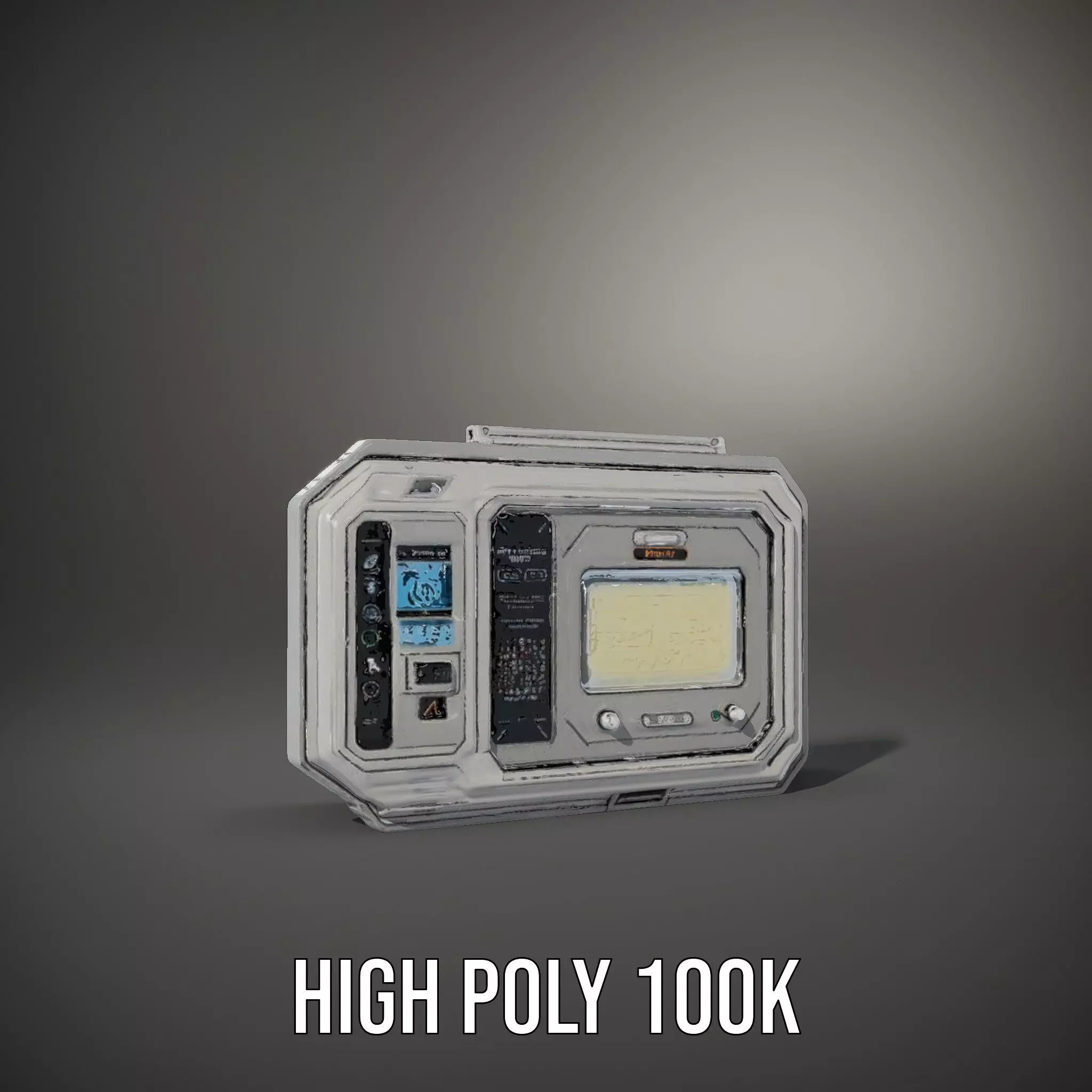 Futuristic Control Panel Display model pack Low-poly 3D model_12