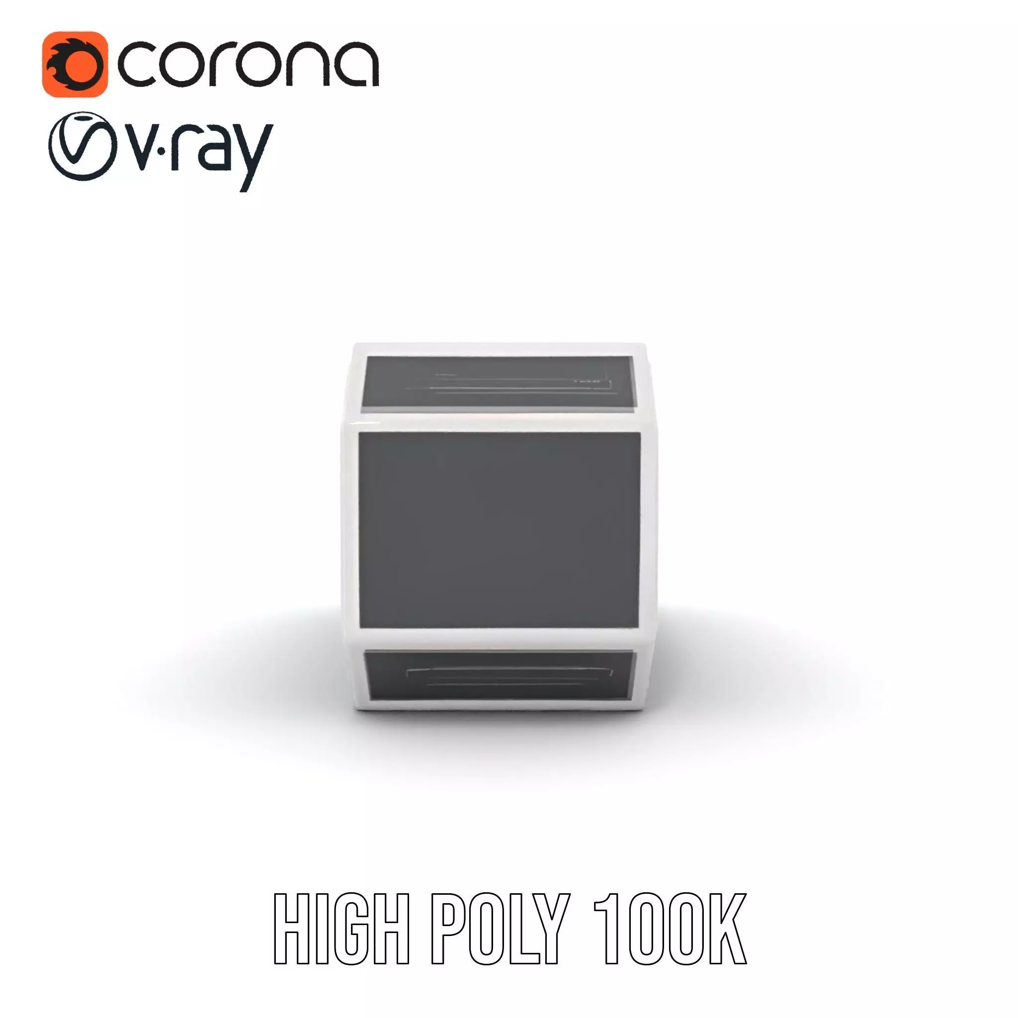 Futuristic Control Panel Model Pack with Blue Interface Low-poly 3D model_20