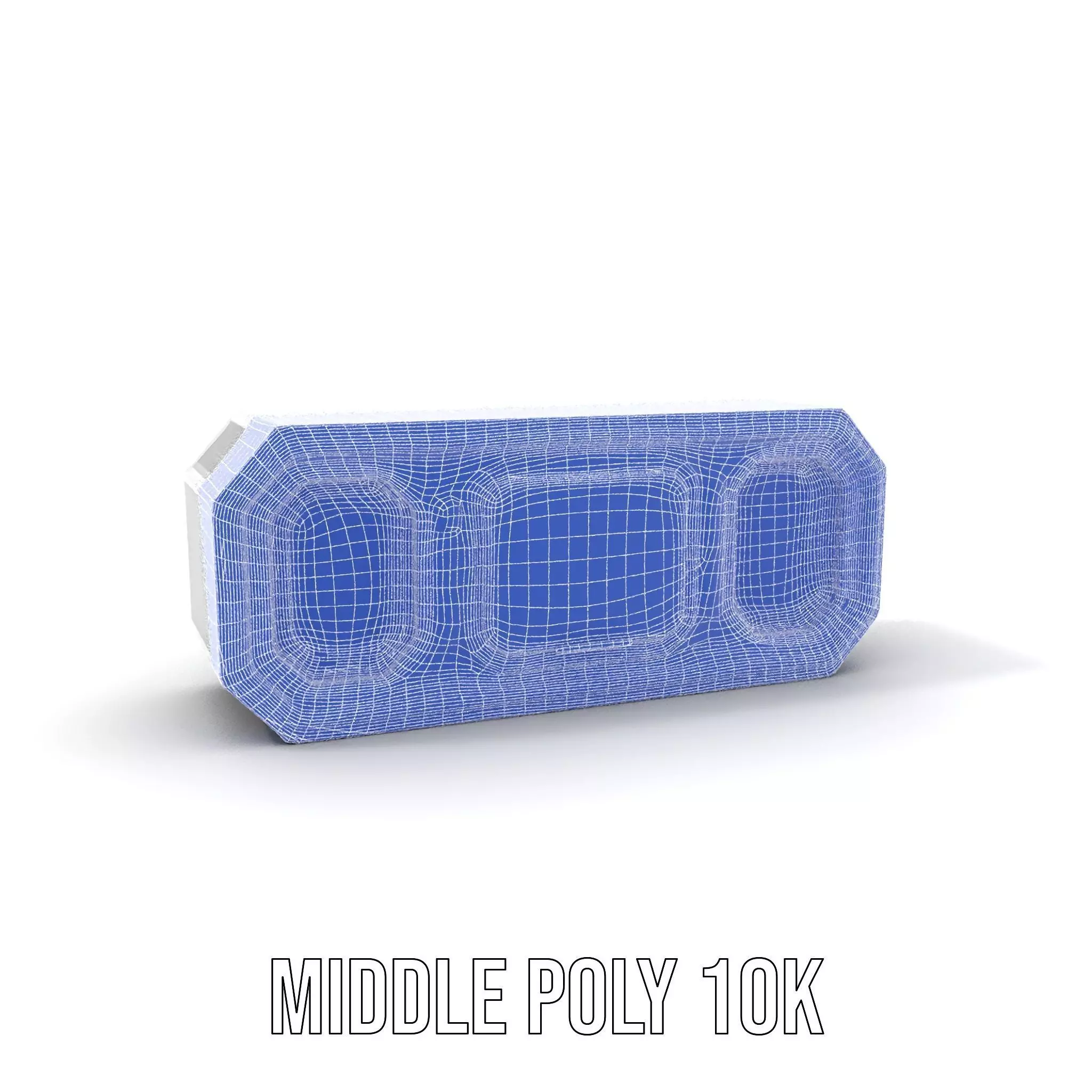 Futuristic Control Panel Model Pack with Blue Interface Low-poly 3D model_5