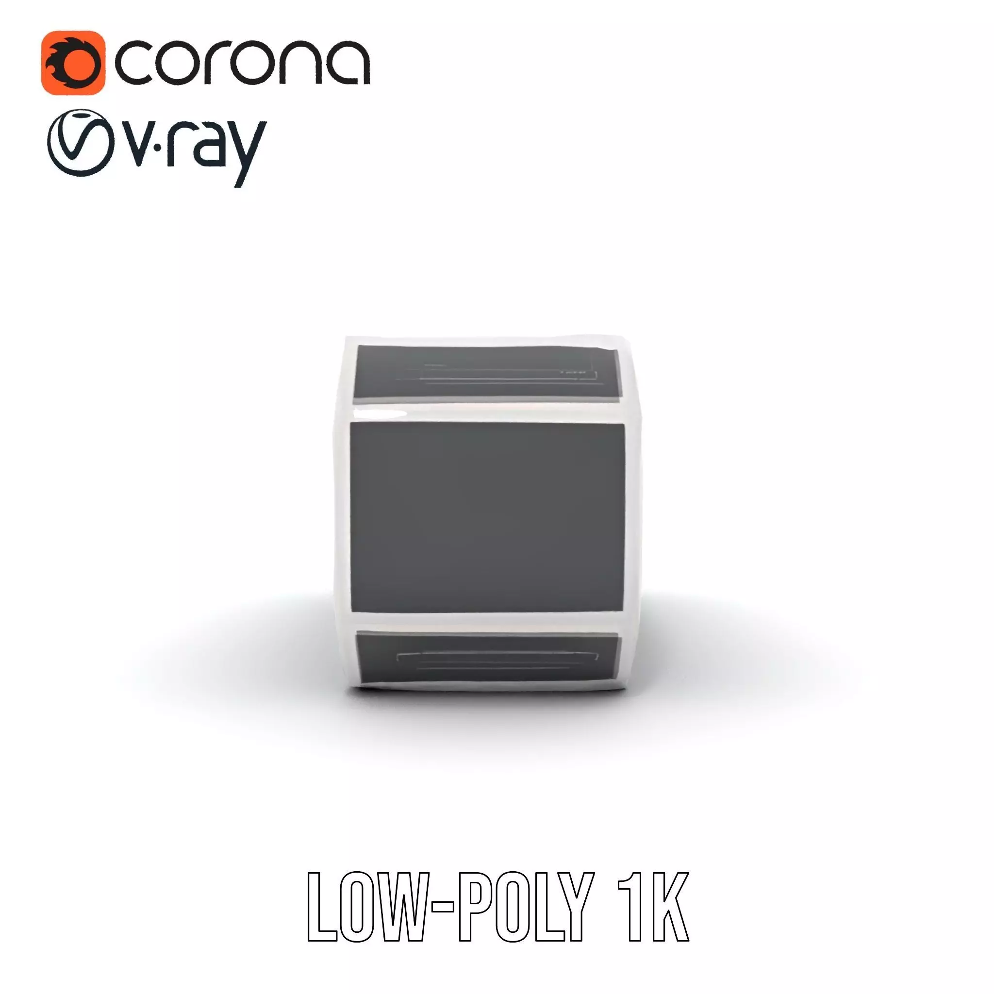 Futuristic Control Panel Model Pack with Blue Interface Low-poly 3D model_16